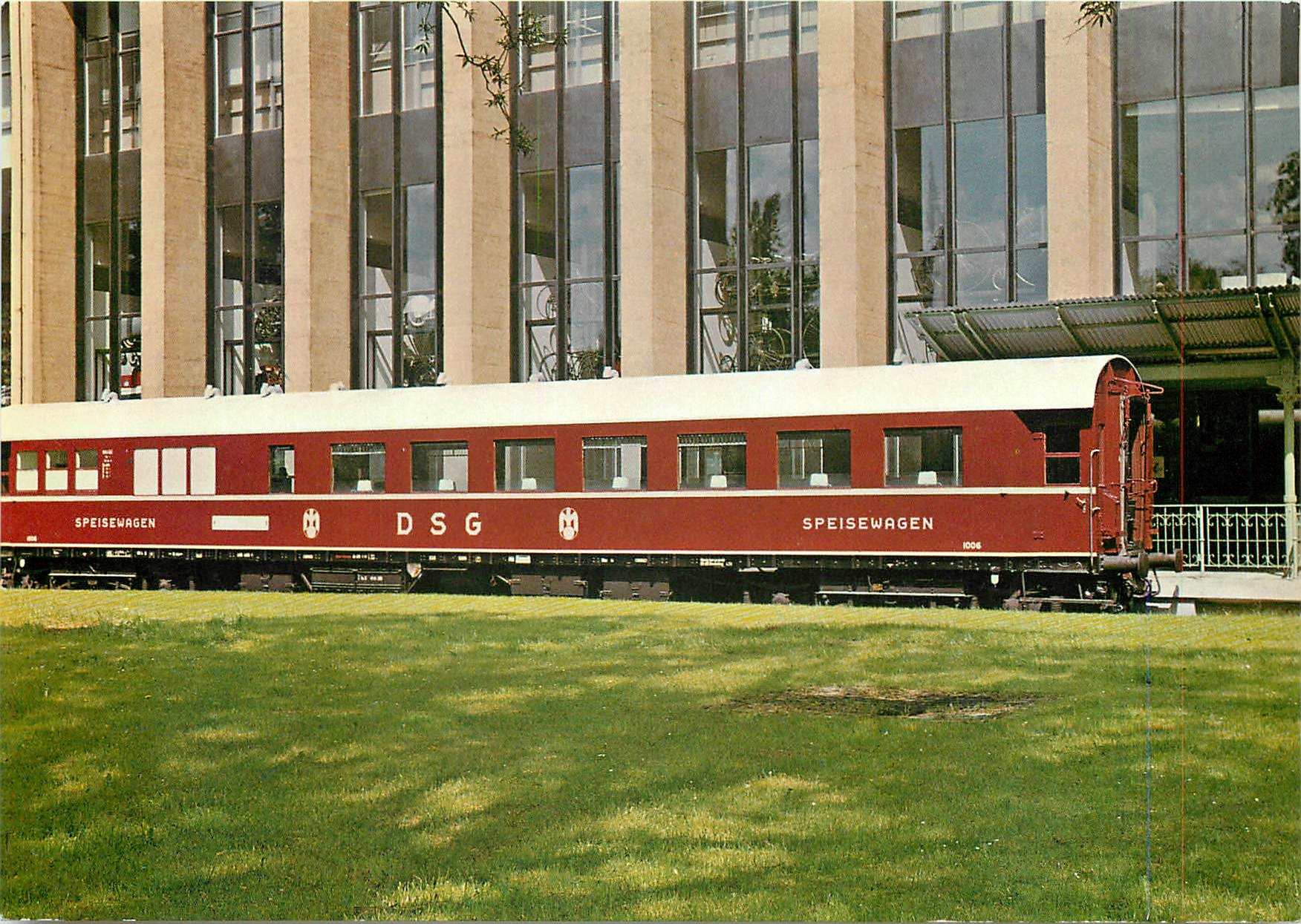 CPM Deutsches Museum Muenchen Abteilung Eisenbahnen DSG-Speisewagen 1006 der Deutschen Bundesbahn