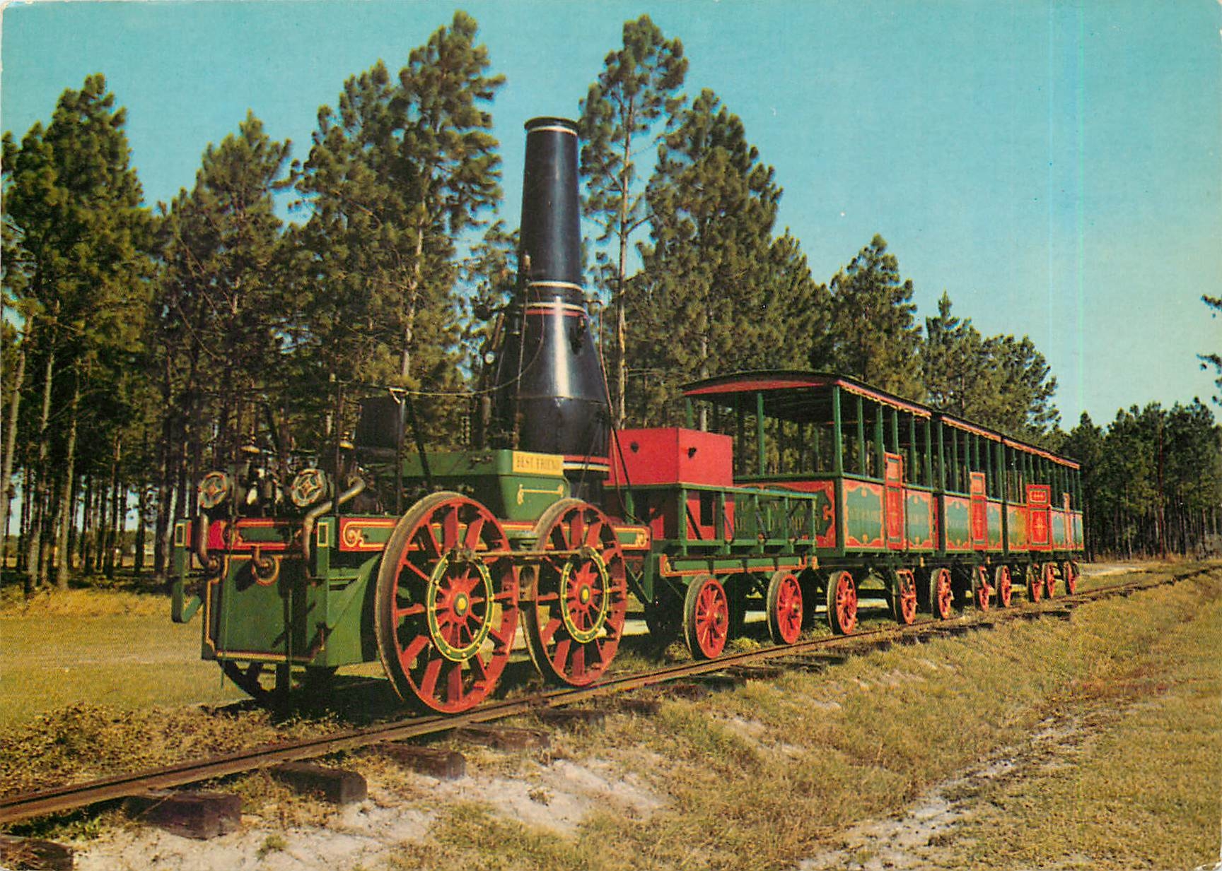 CPM Erster Personenzug von Charleston  Suedcarolina 1830