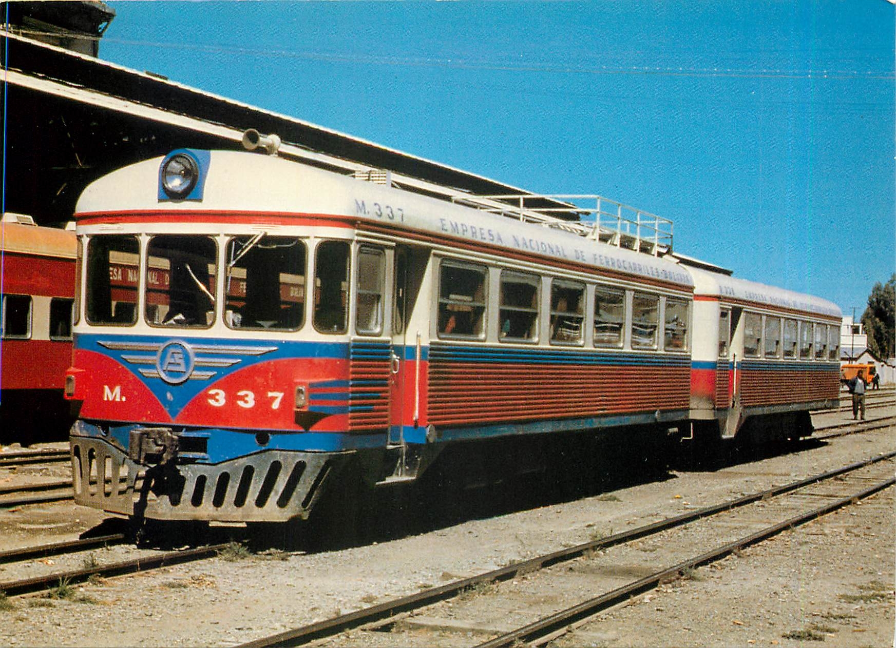 CPM State Railways of Bolivia (ENFE) western section double railcar No.337