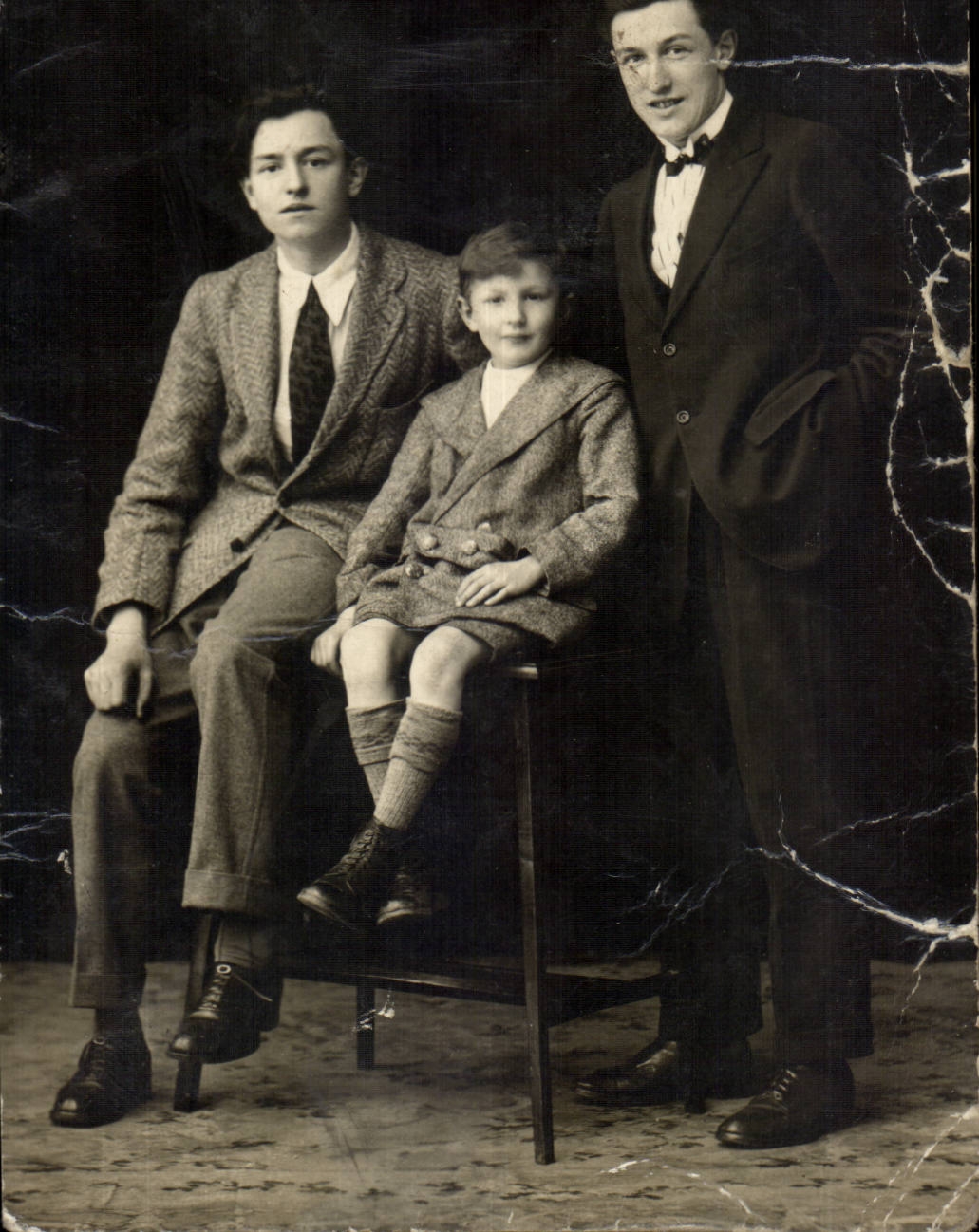 Carte photo Hommes enfant