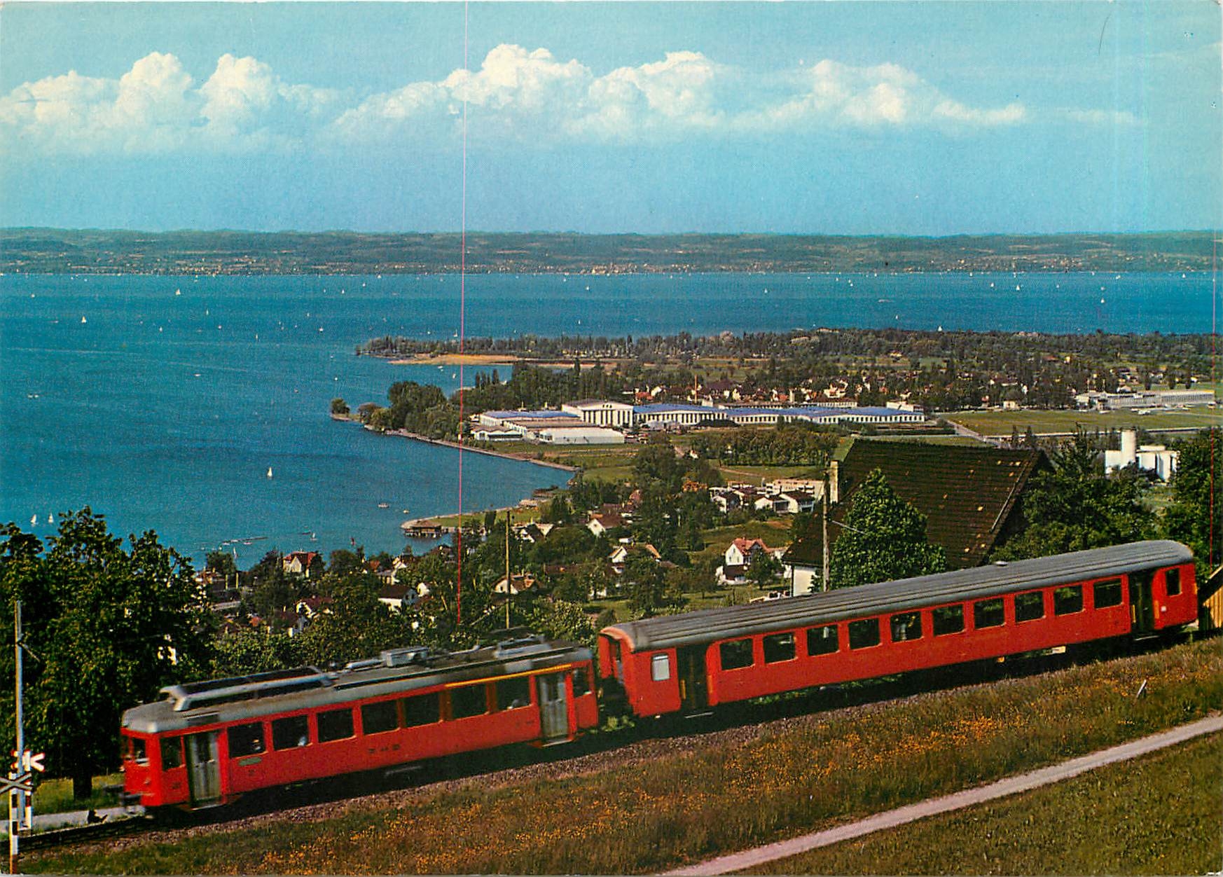 CPM Rorschach-Heiden-Bergbahn Blick auf Altenrhein und Bodensee