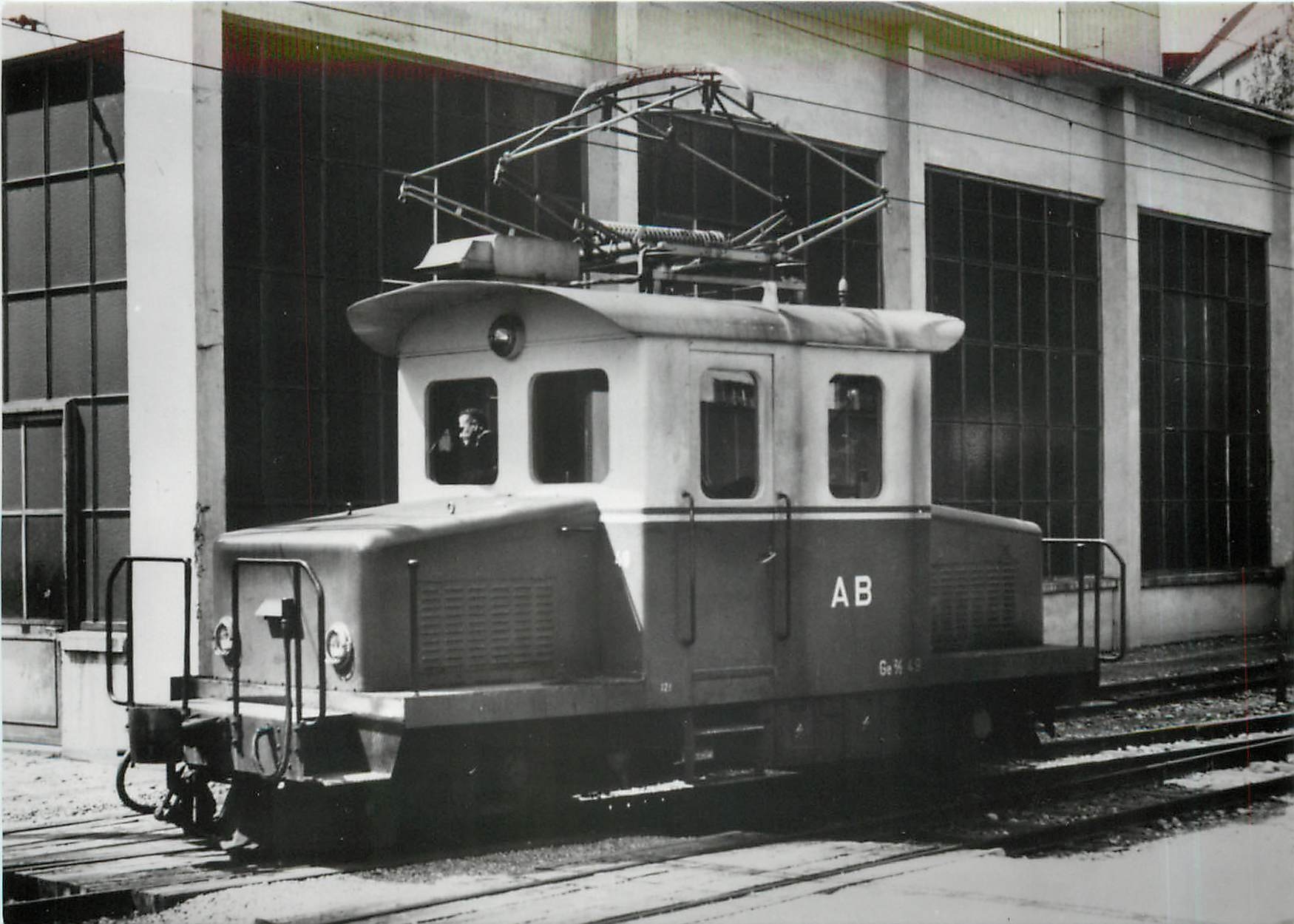 CPM Appenzellerbahn Rangier- und Baudienstolokomotive Ge 2/2 49 in Herisau (1966)