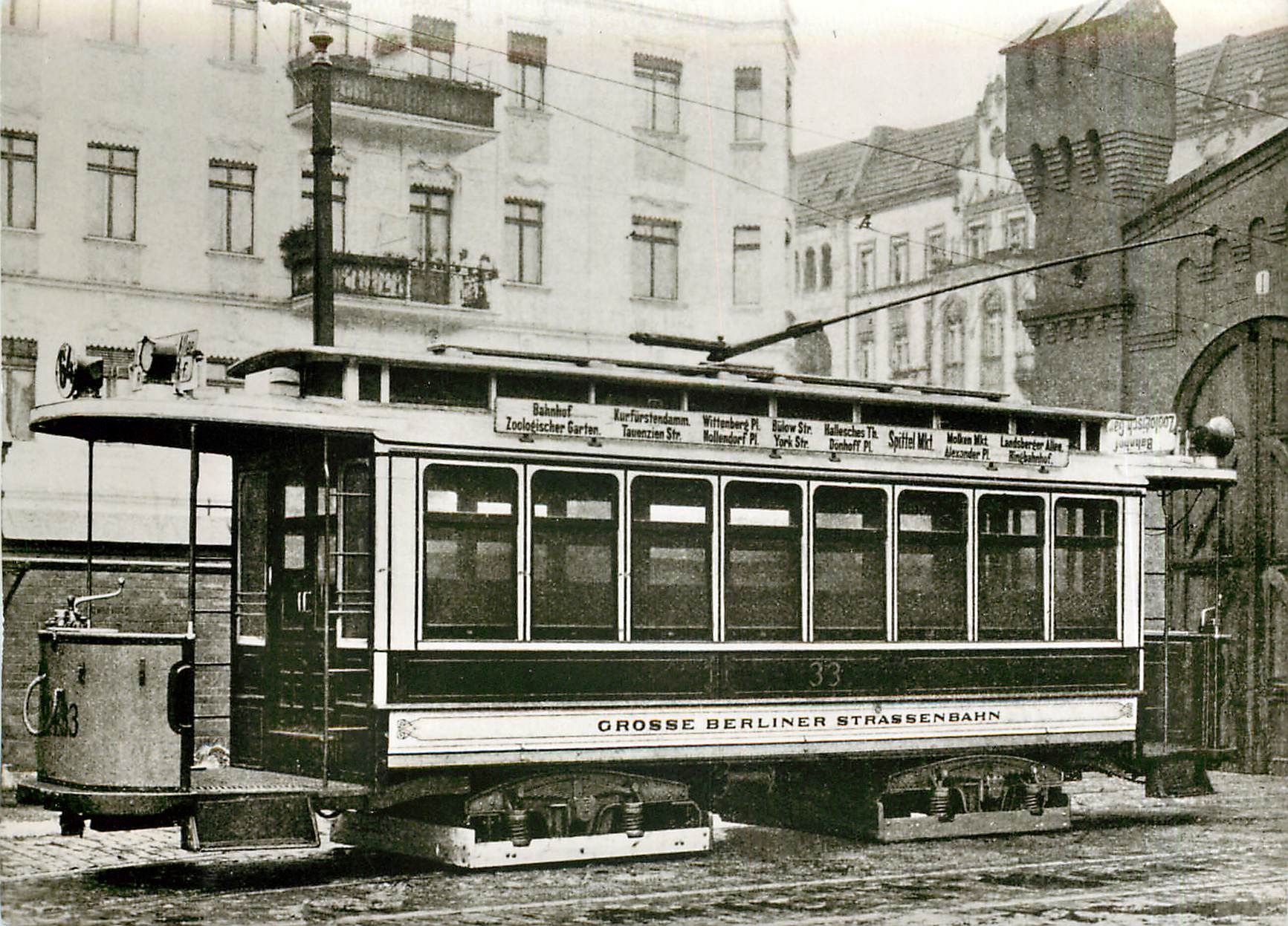 CPM Grosse Berliner Strassenbahn Triebwagen Nr. 2433
