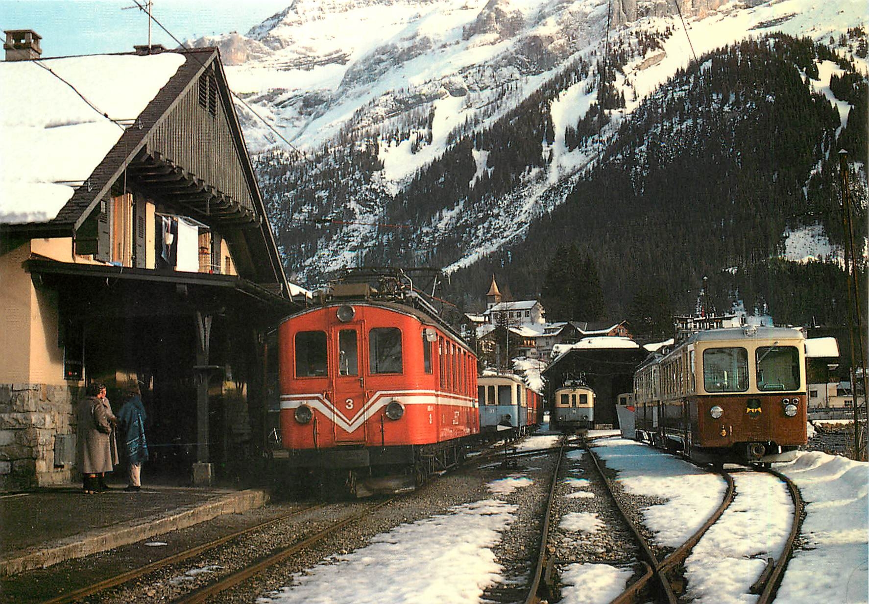CPM Rame 351-301 de l'A.L. en renfort sur l'A.S.D. aux Diablerets le 7 fevrier 1985