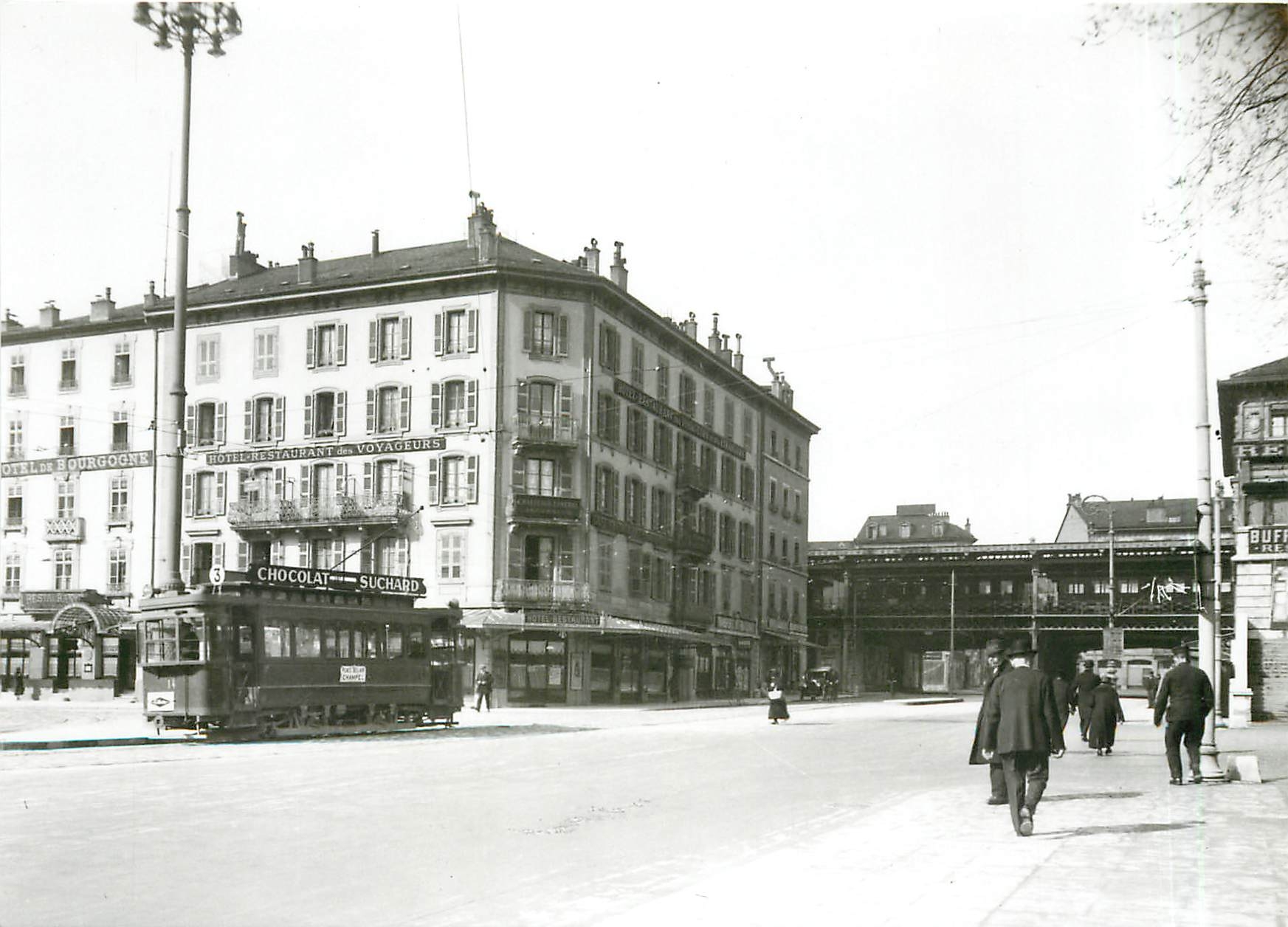 CPM Geneve place de Cornavin Ce 2/2 No. 14 vers 1926
