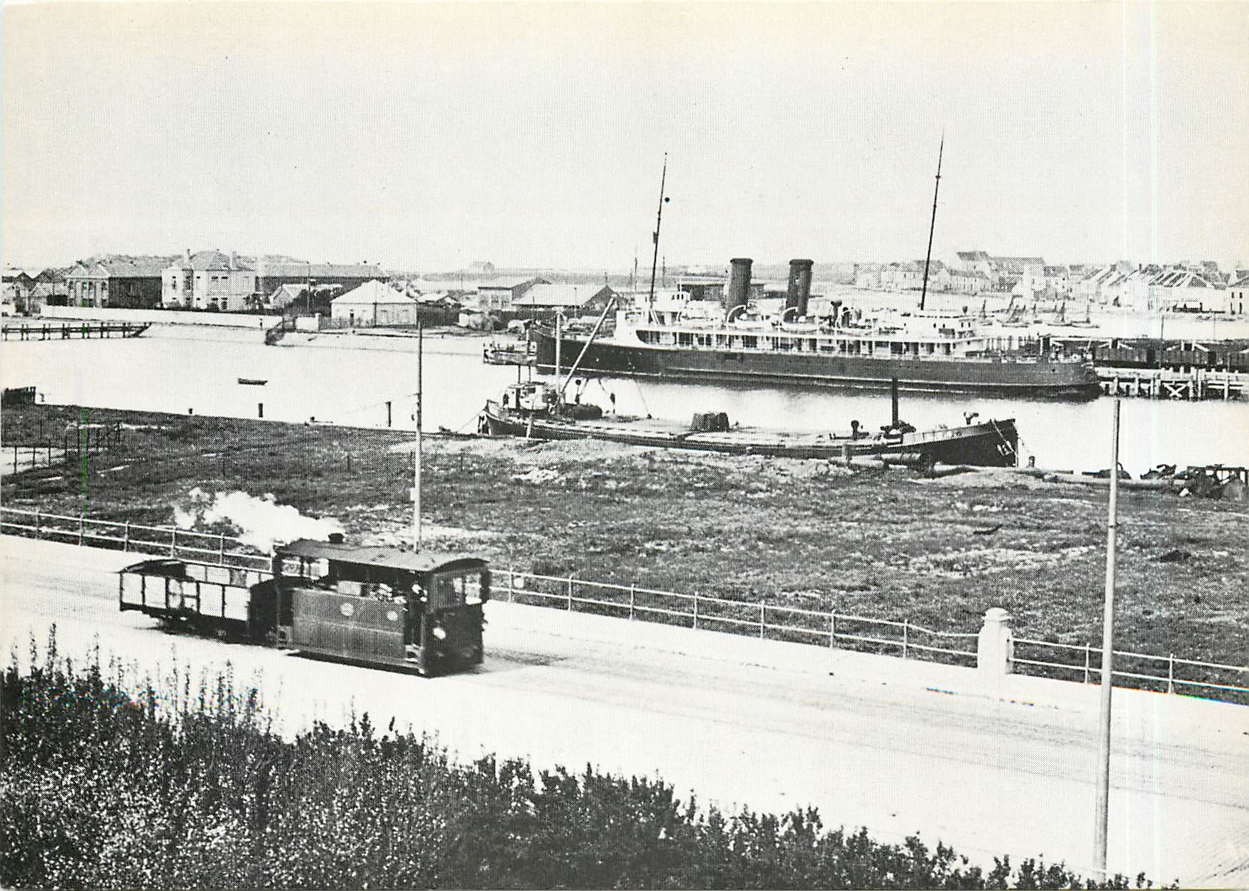 CPM SNCV - Banlieue de Oostende. Train vapeur en direction de Bredene le 11 mai 1921
