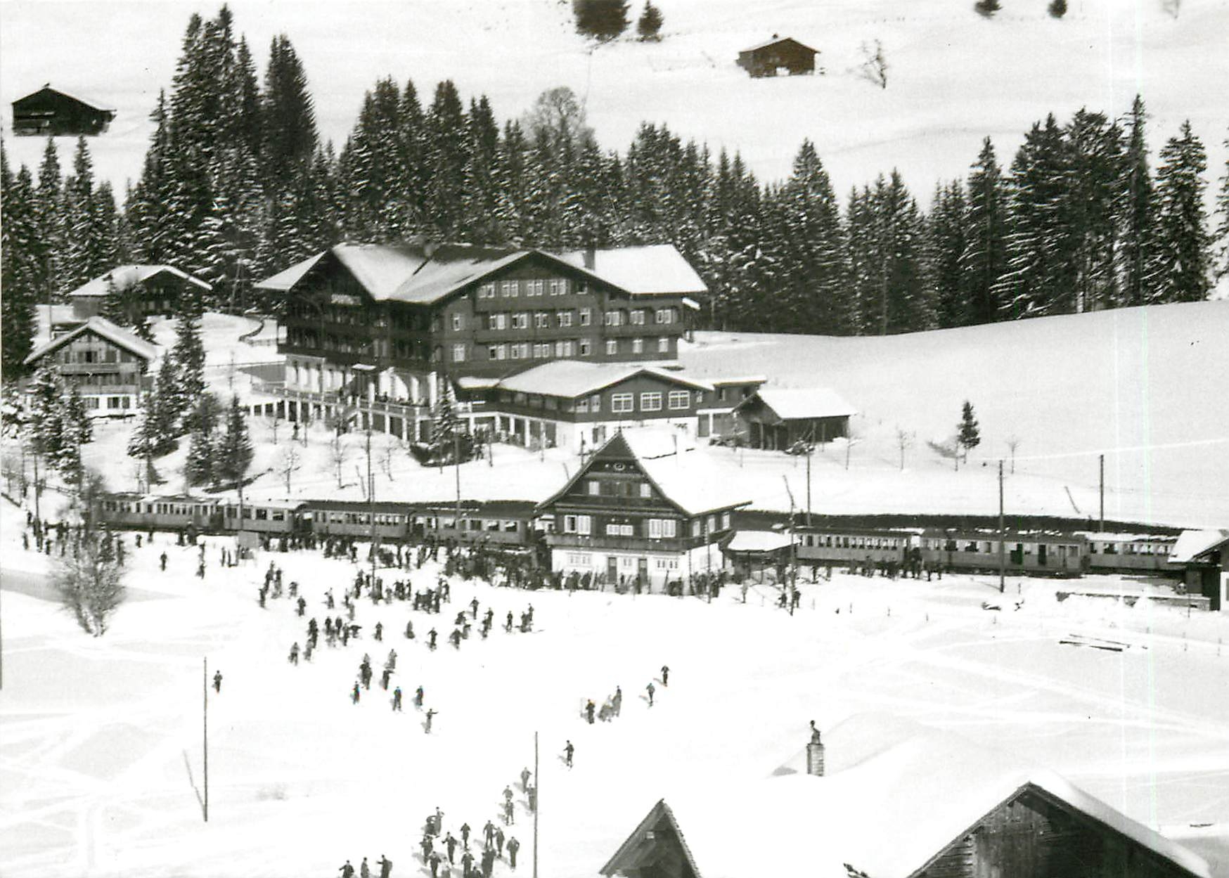 CPM Croisement a Saanenmoeser vers 1930