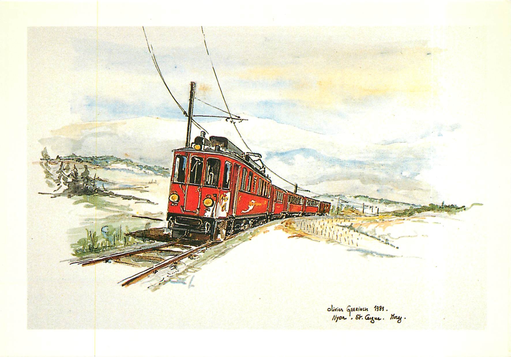 CPM Chemin de Fer Nyon - St-Cergue