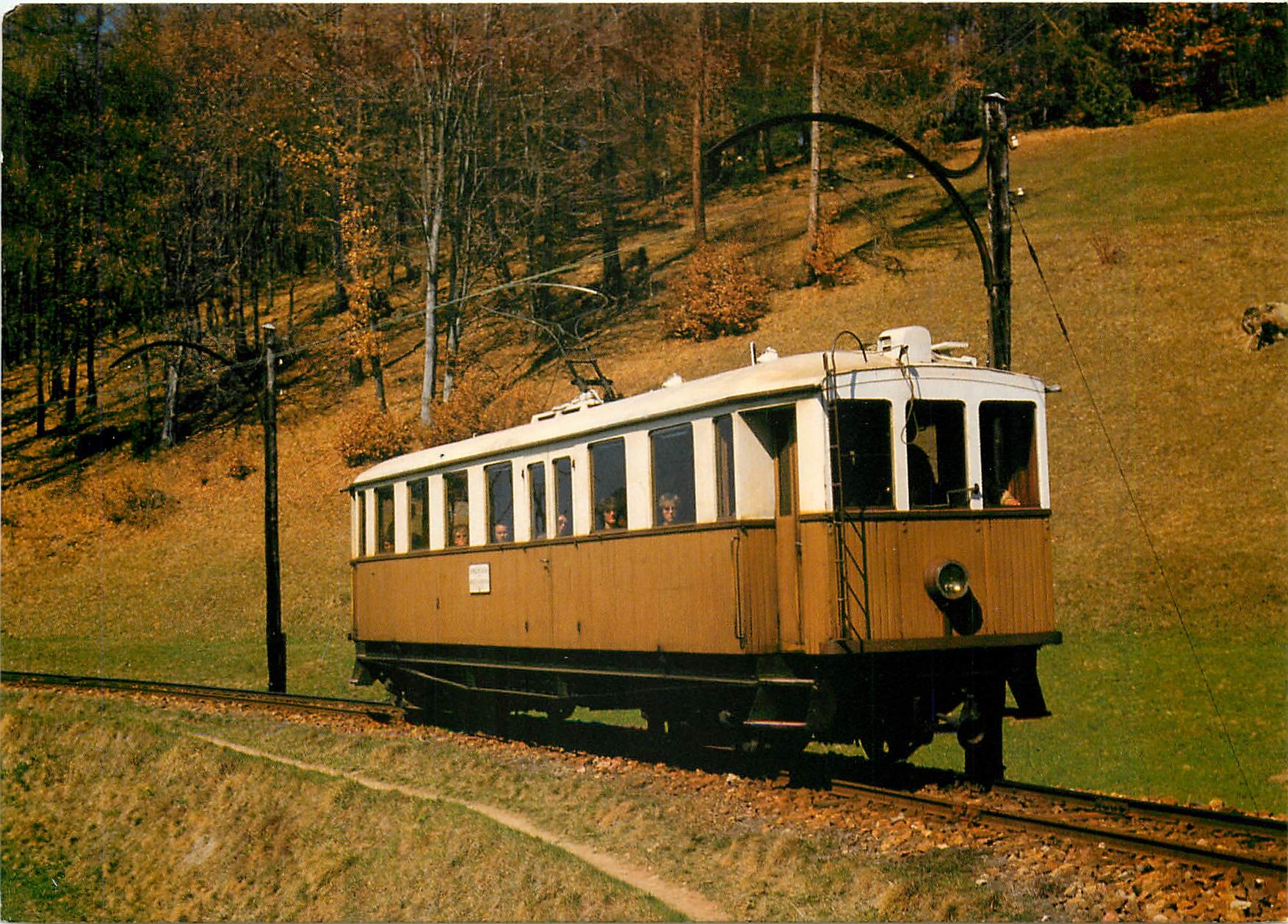 CPM Ritten Railway Oberbozen - Klobenstein electric rail-car No.2 on April 11th 1982