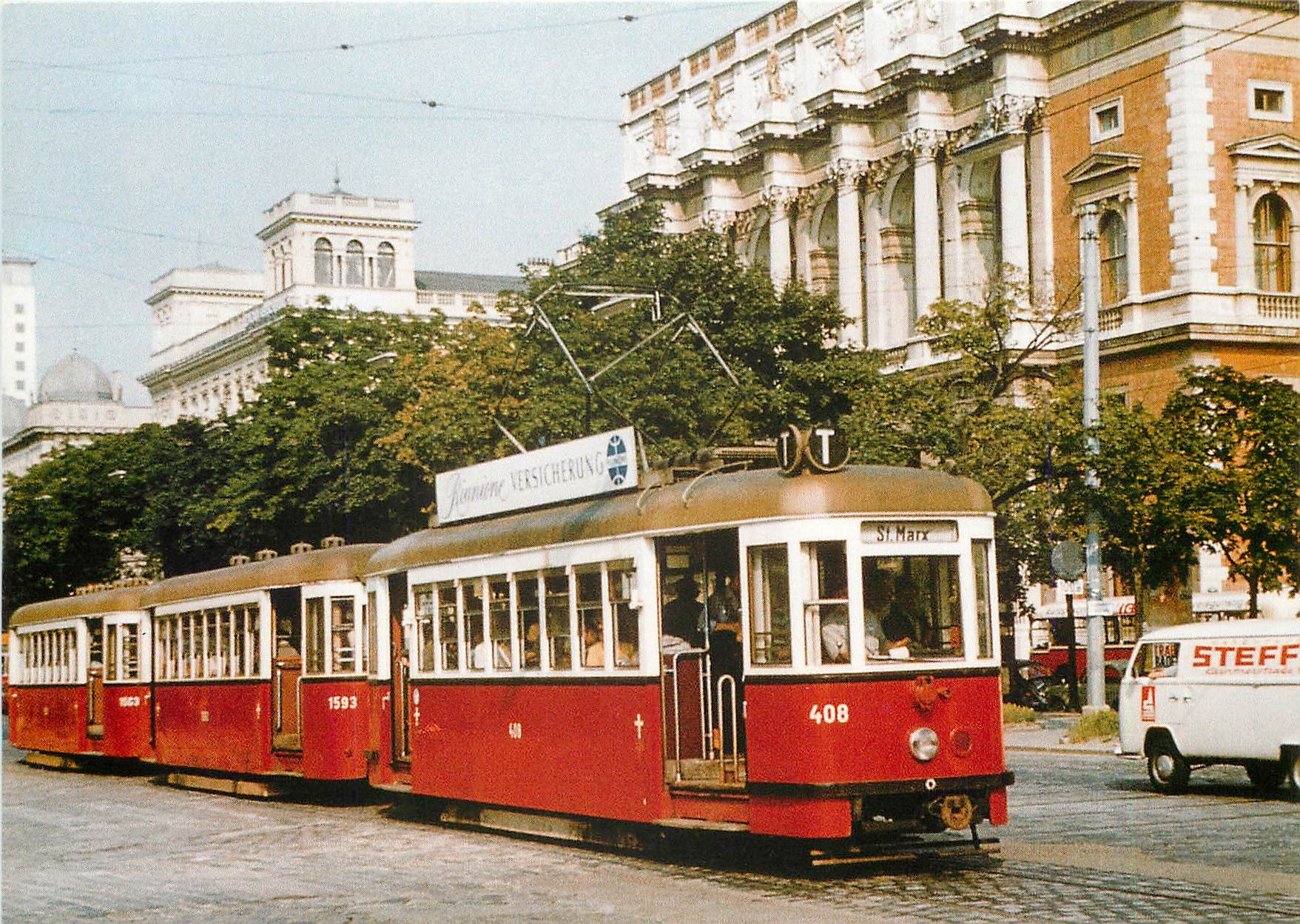 CPM Wiener Stadtwerke - Verkehrsbetriebe Linie T: St.Marx-Boerse