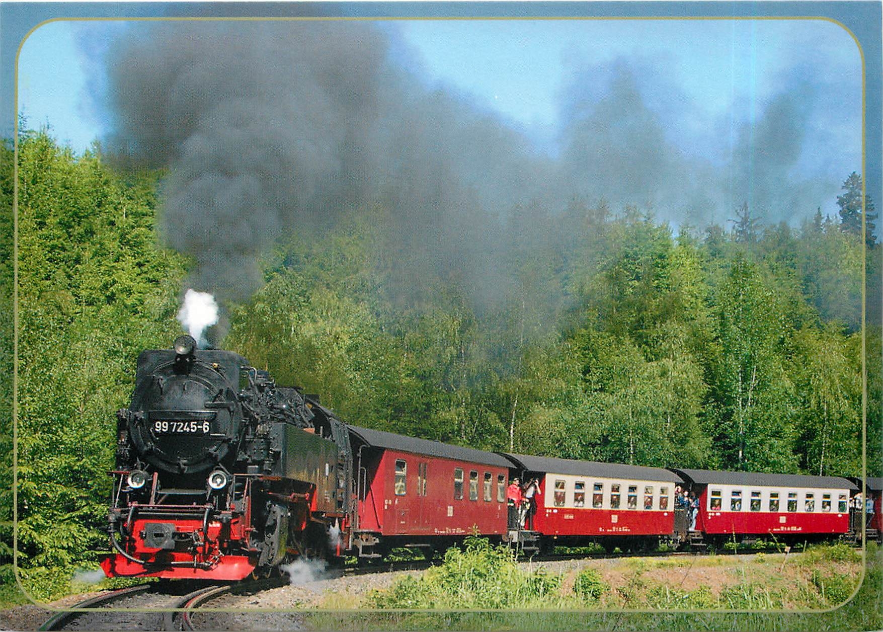 CPM Personenzug mit Neudampflok 99 7245 auf dem Weg nach Drei Annen Hohne