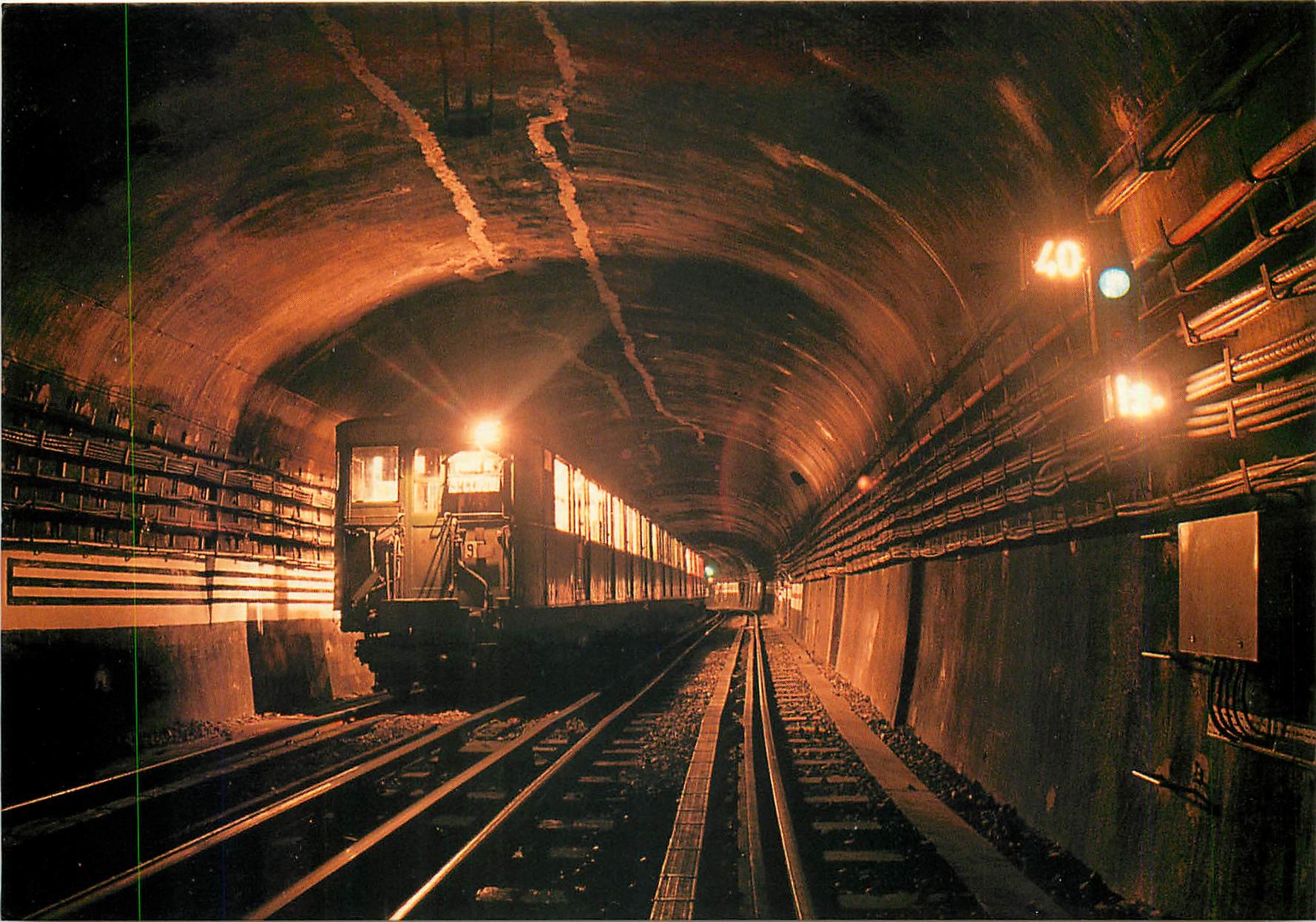 CPM Train special COPEF nuit du 9 au 10 Mars 1991