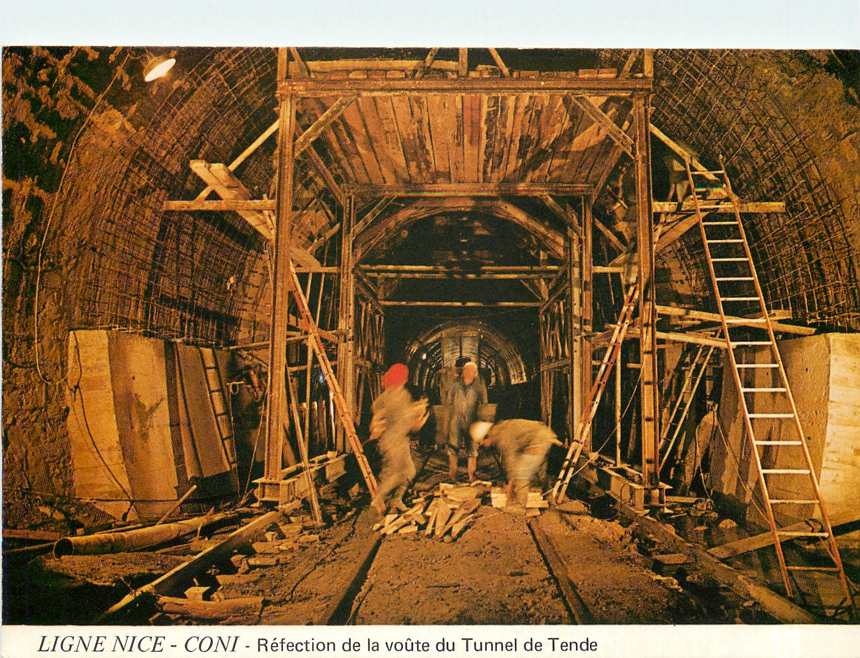 CPM Ligne Nice-Coni Refection de la voute du Tunnel de Tende