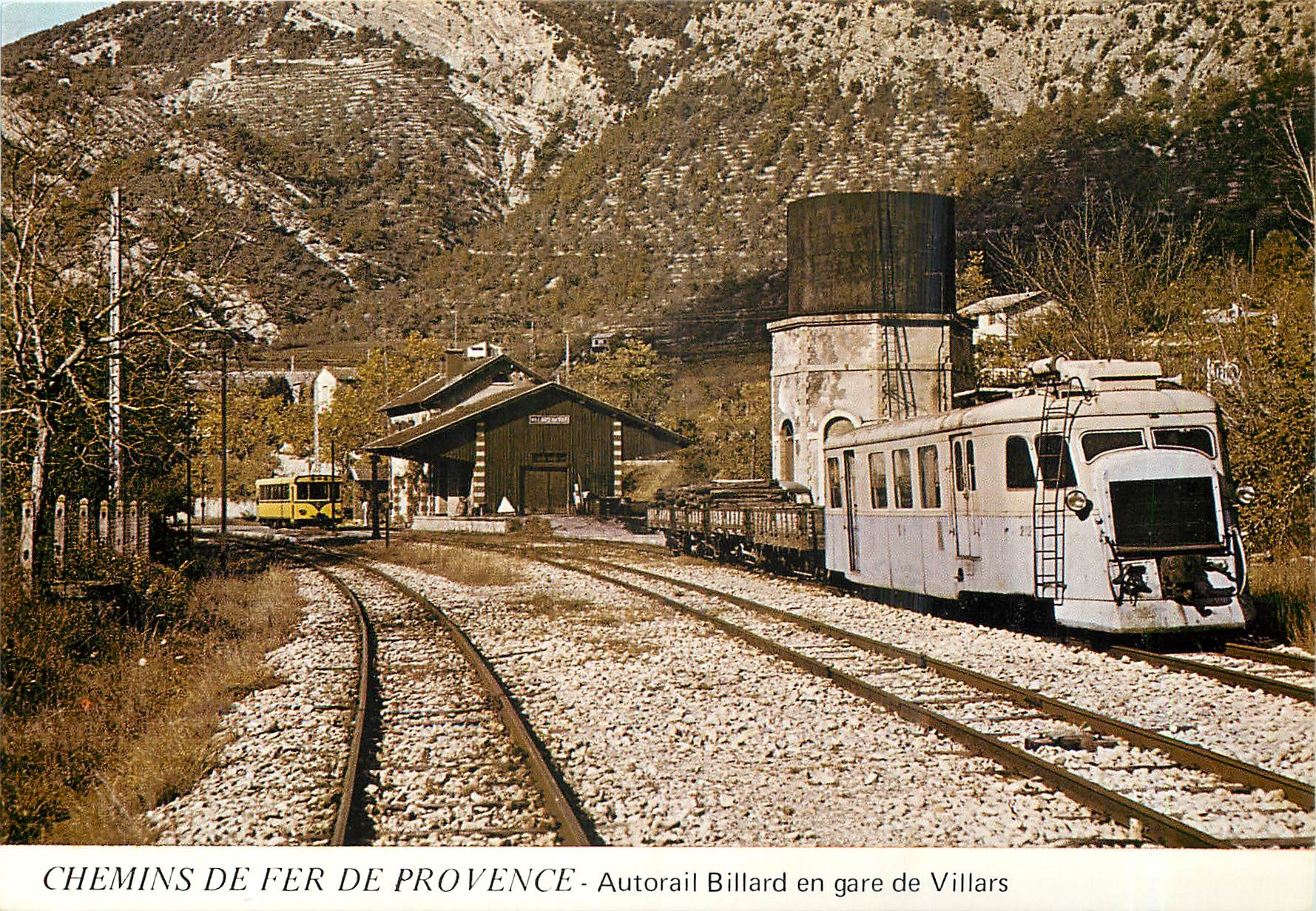 CPM Autorail Billard en gare de Villars