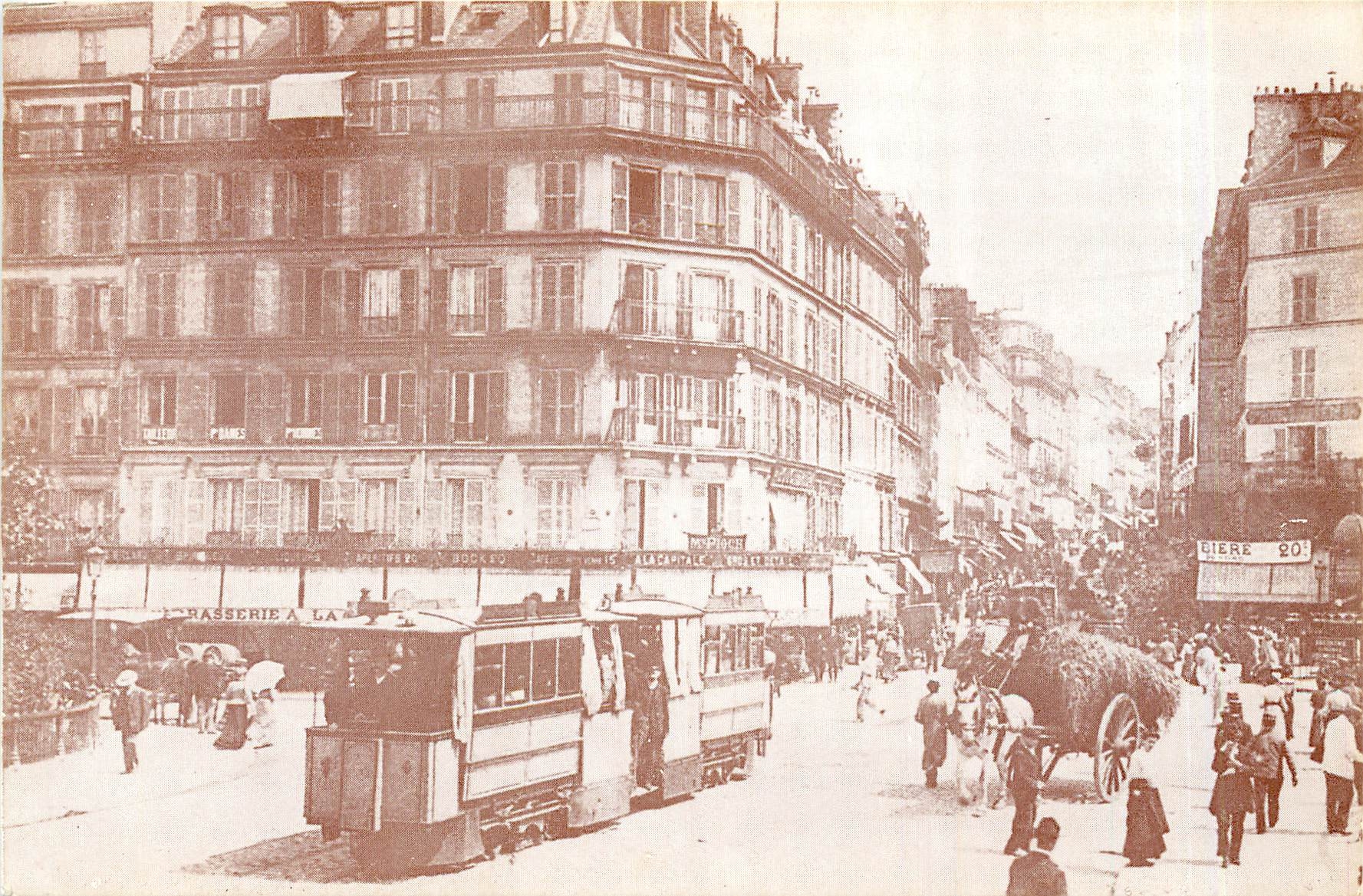 CPM Traction par cable en mouvement continu au fond d'un caniveeau axial a la voie. Vue prise au pas