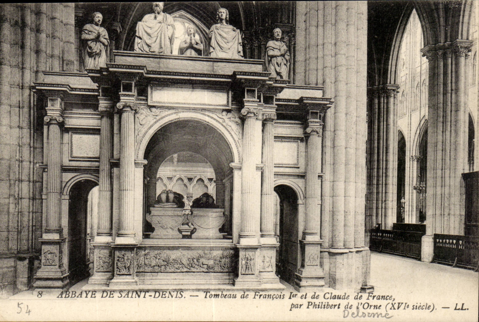 Abtei Grabs des Saint-Denis CPA von François 1 und des Claude von Frankreich durch Philibert von Orne