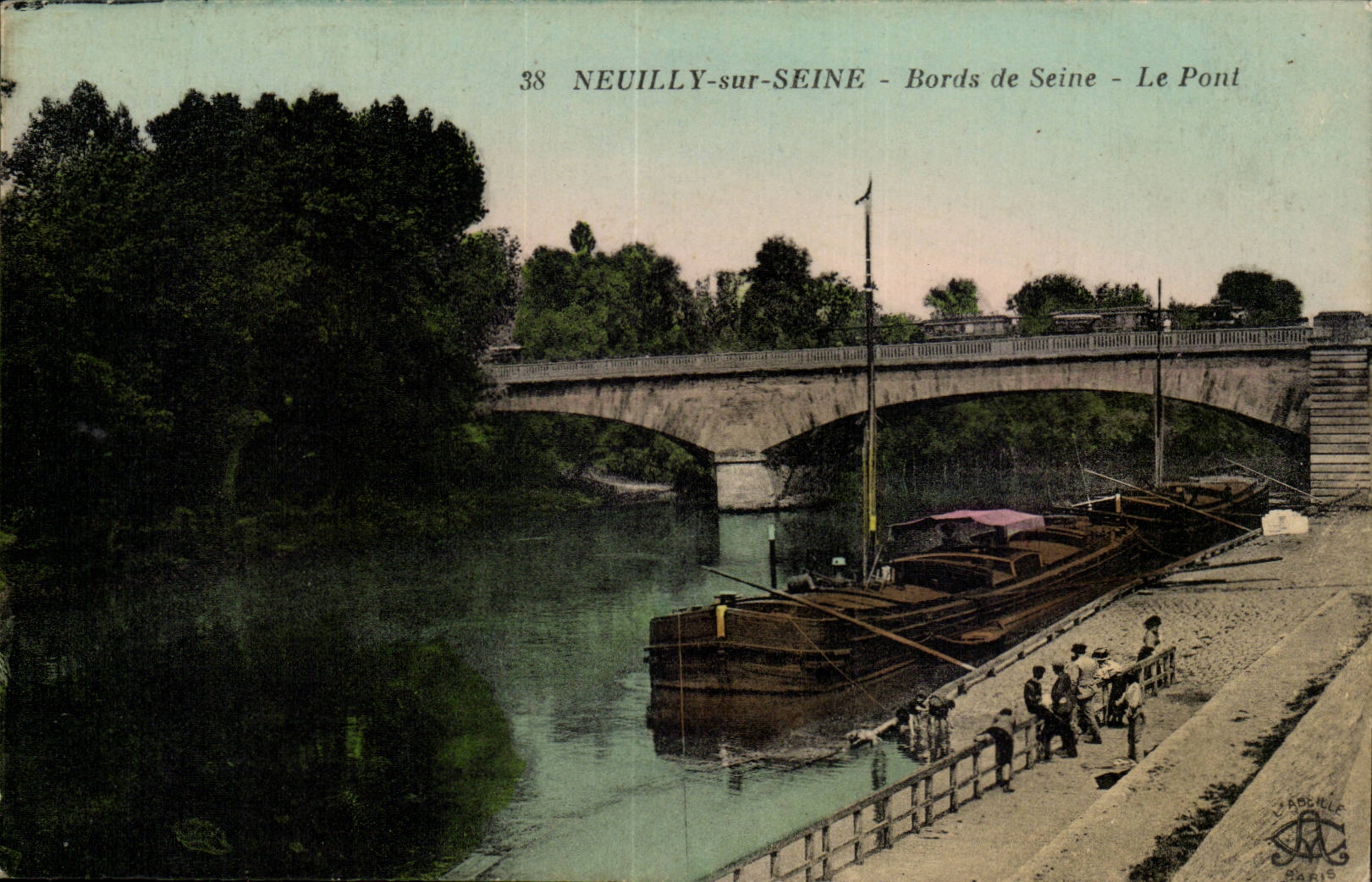 Neuilly sur Seine CPA Edges of the Seine