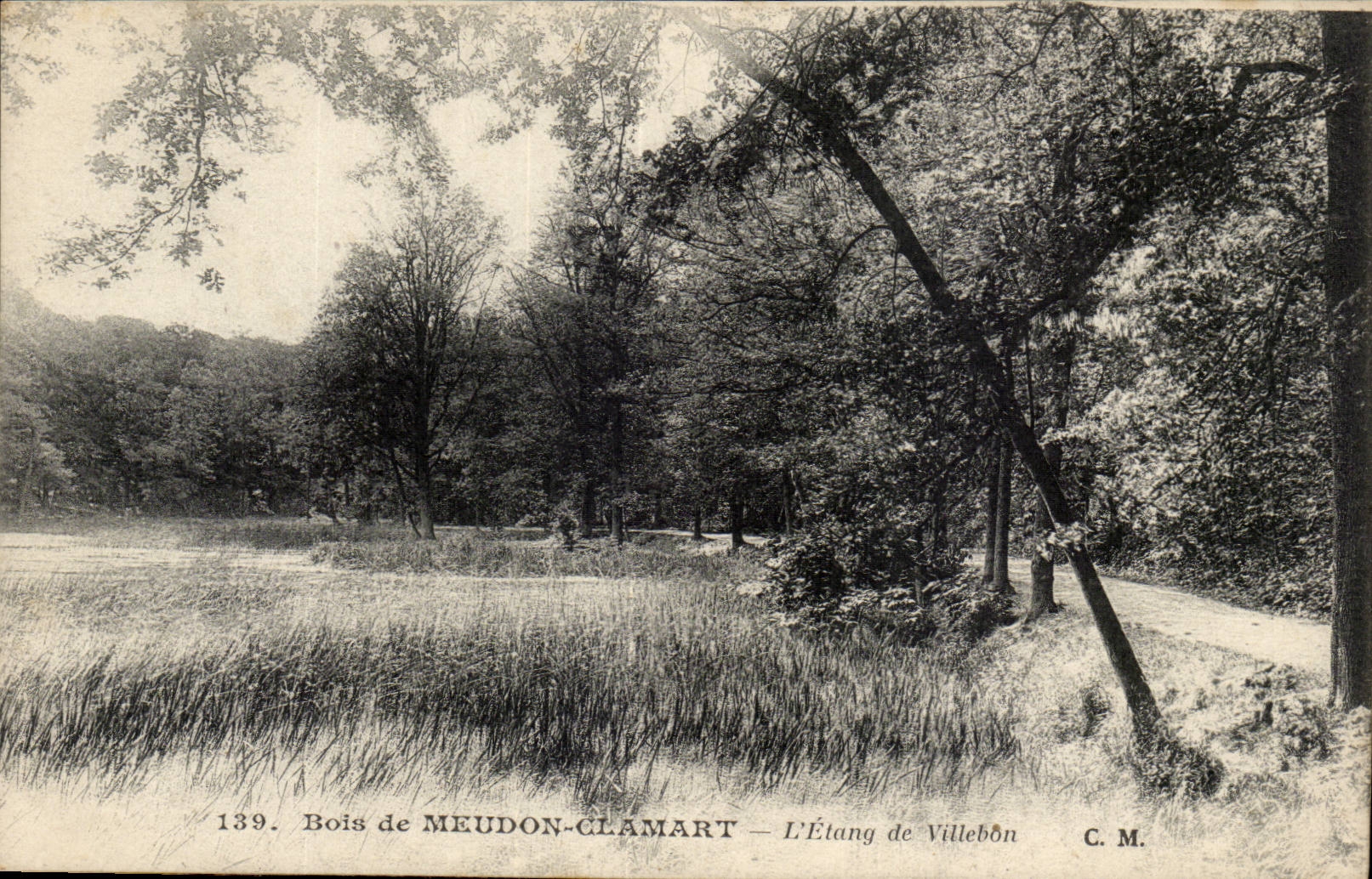 CPA Holz von Meudon Clamart der Teich von Villebon
