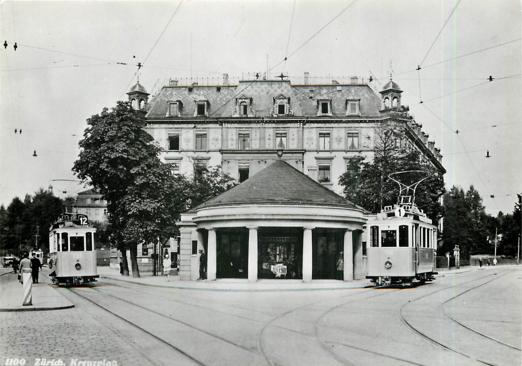CPM Verein tram museum Zurich Kreuzplatz 1928
