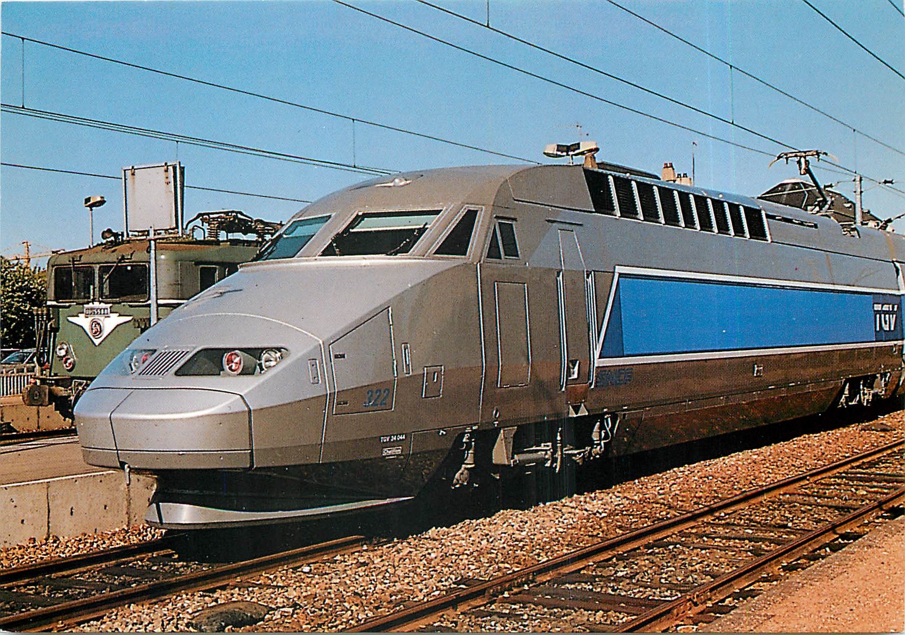 CPM Le tvg atlantique gare de Dreux le 19 septembre 1989