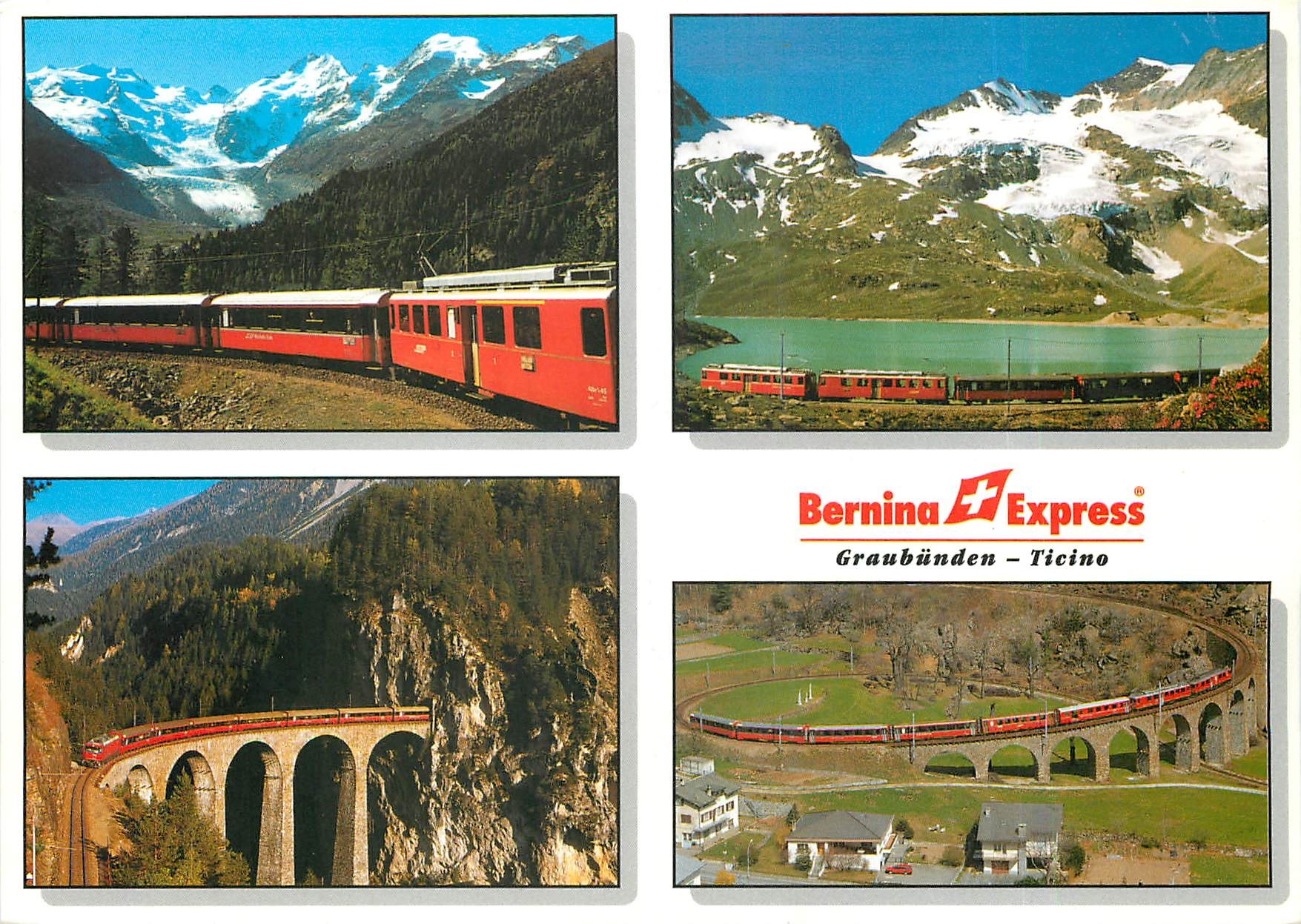 CPM Bernina Express Montebello Kehre Lago Bianco