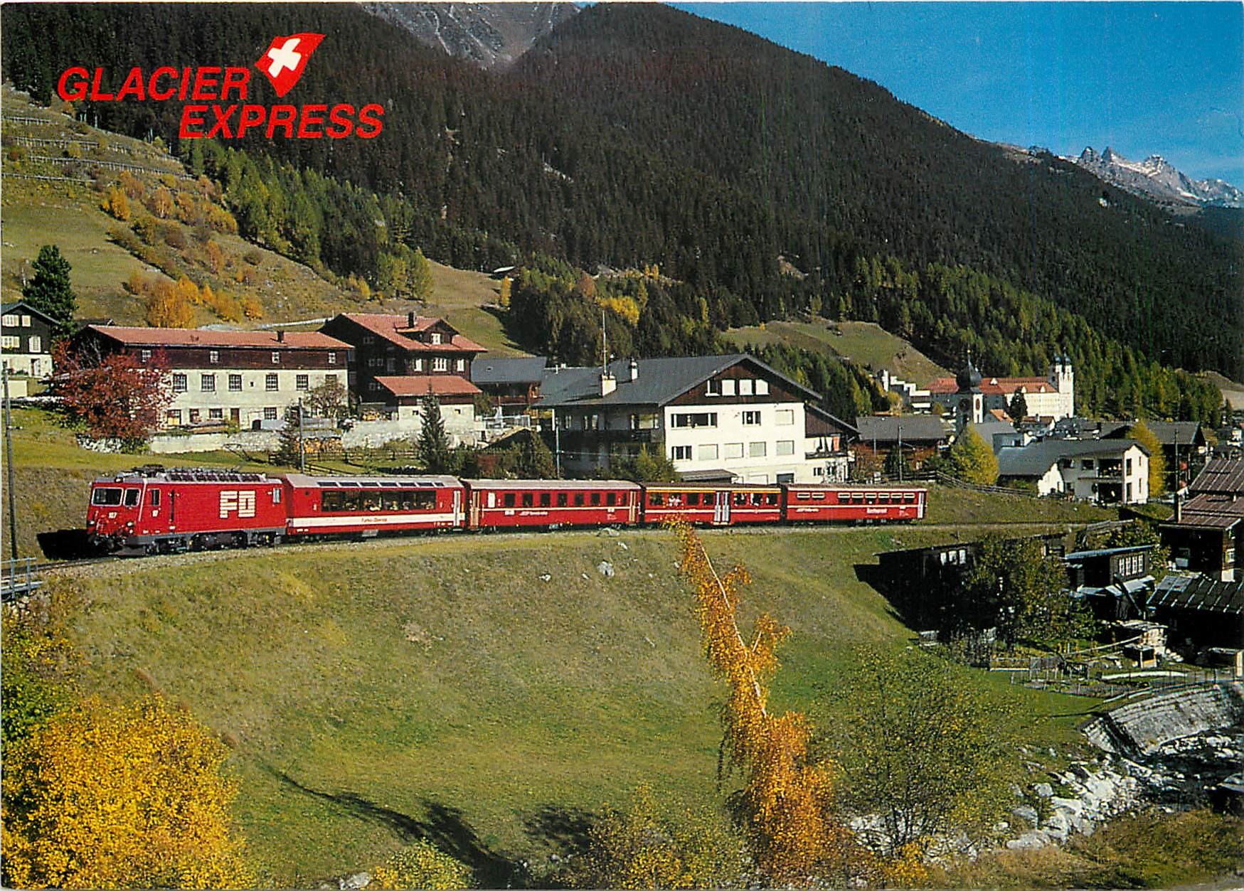 CPM Schnellzug Glacier Express mit Lokomotive He