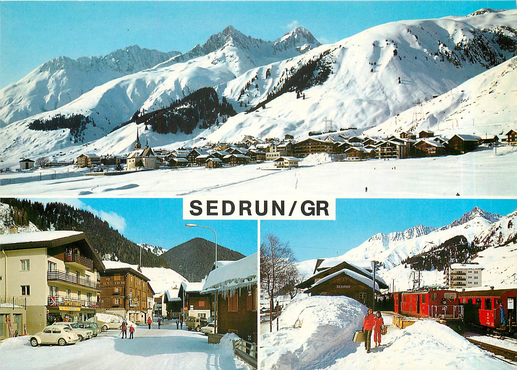 CPM Sedrun mit Crispalt Piz Culmatsch u Piz Nair