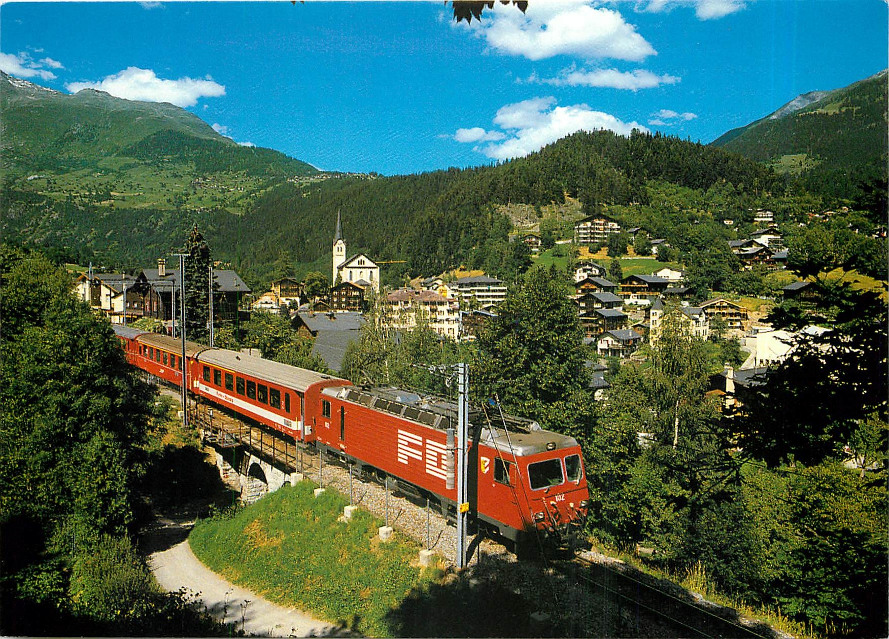 CPM Fiesch Wallis mit Furka Oberalp Bahn