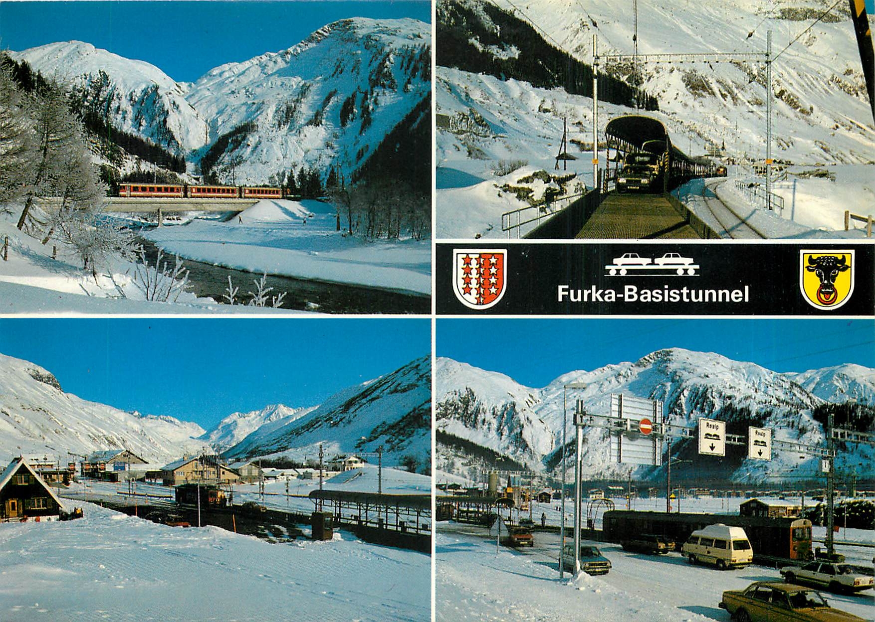 CPM Furka Basistunelle Autoverlad Oberwald Realp 