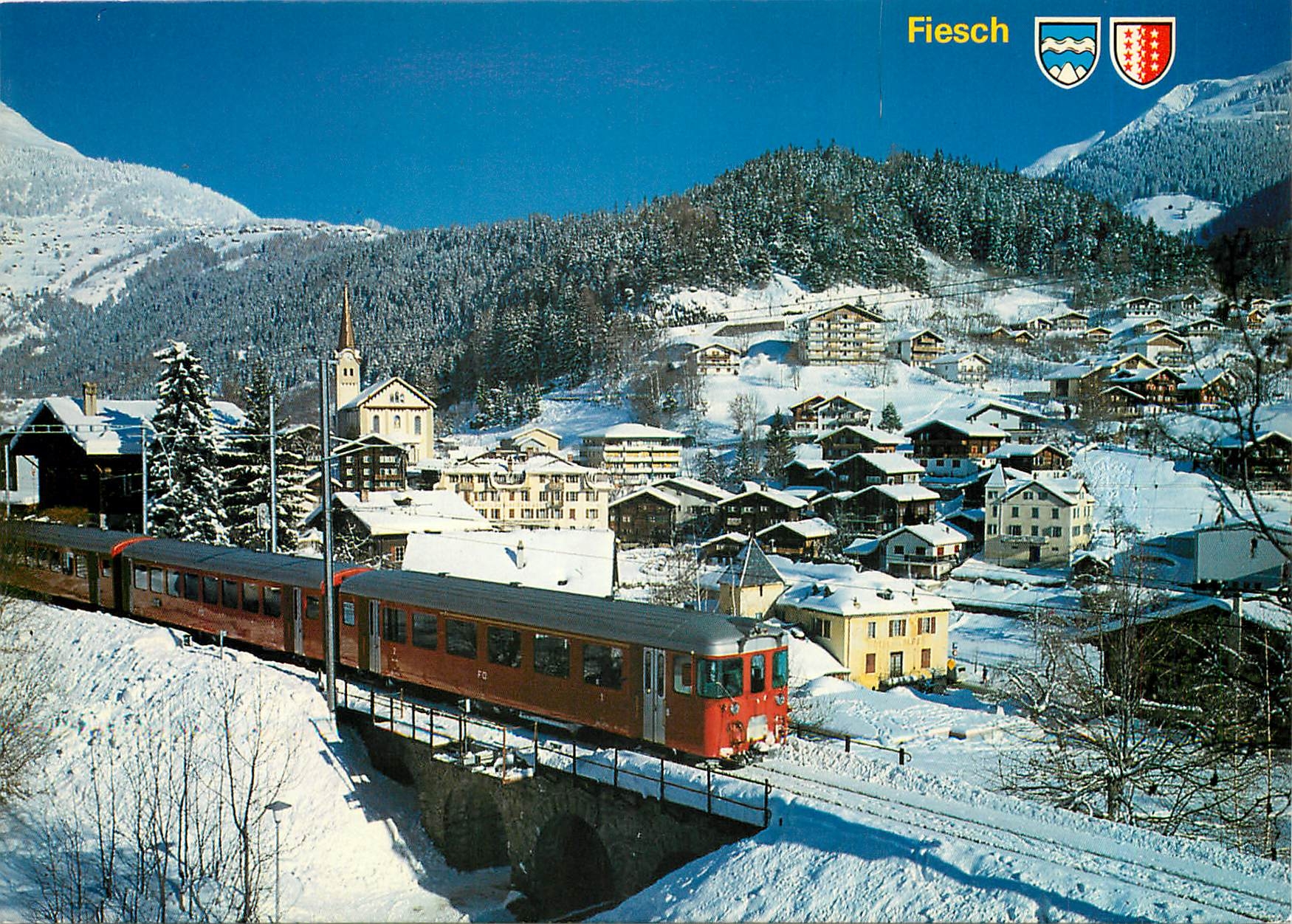 CPM Fiesch Wallis mit Furka Oberalp Bahn