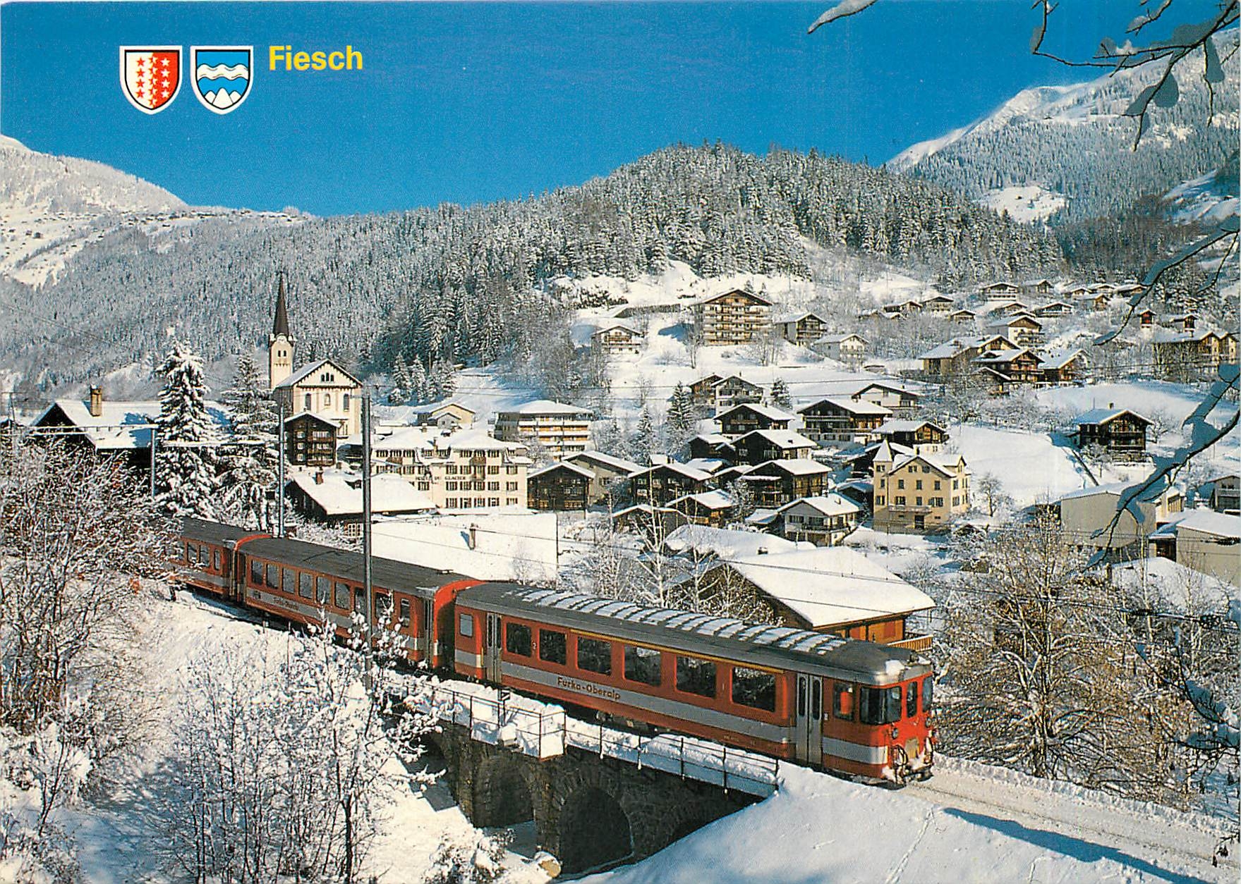 CPM Fiesch Wallis mit Furka Oberalp Bahn