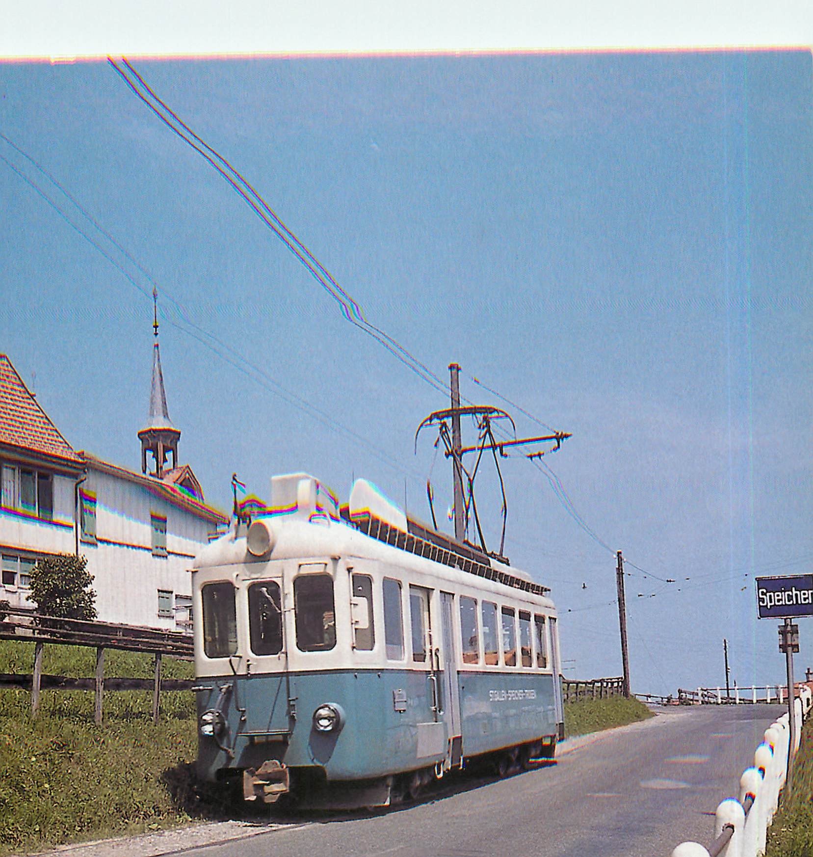 CPM Trogenerbahn bei der Ortsausfahrt in