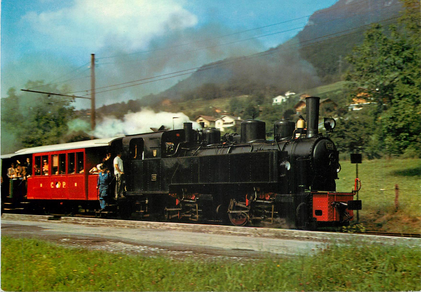 CPM Train touristique Blonay Chamby sur Vevey Montreux