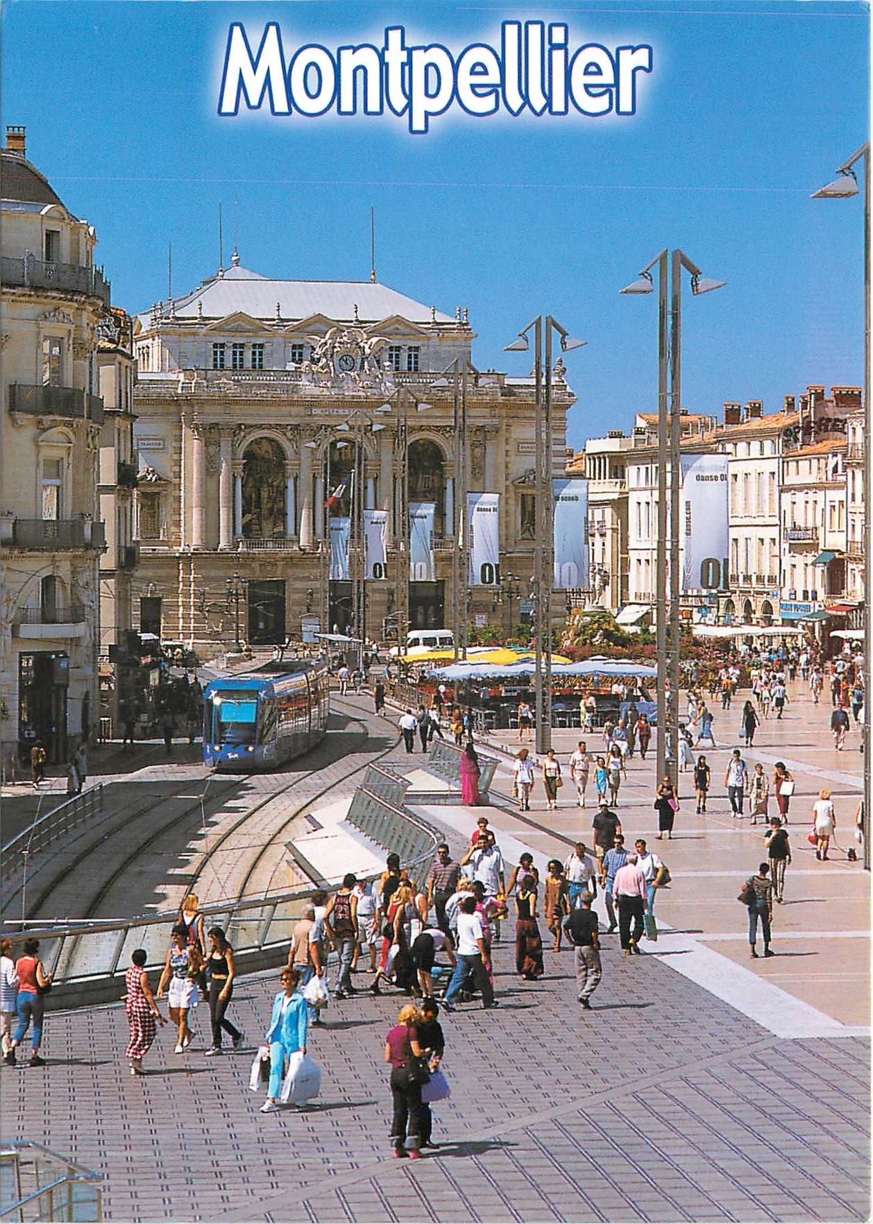 CPM Capitale du Languedoc Montperllier place de la Comédie