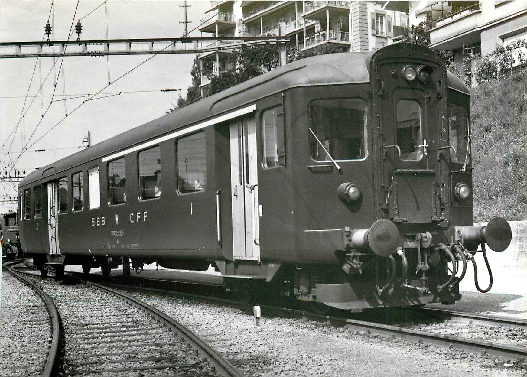 CPM SBB CFF voiture de commande Abt