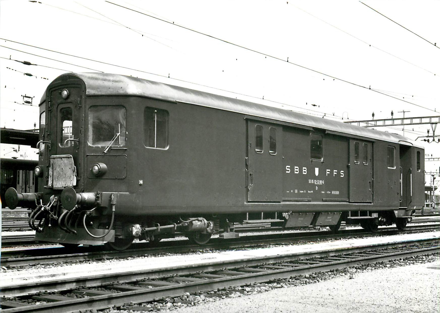 CPM SBB CFF fourgon de commande Dt