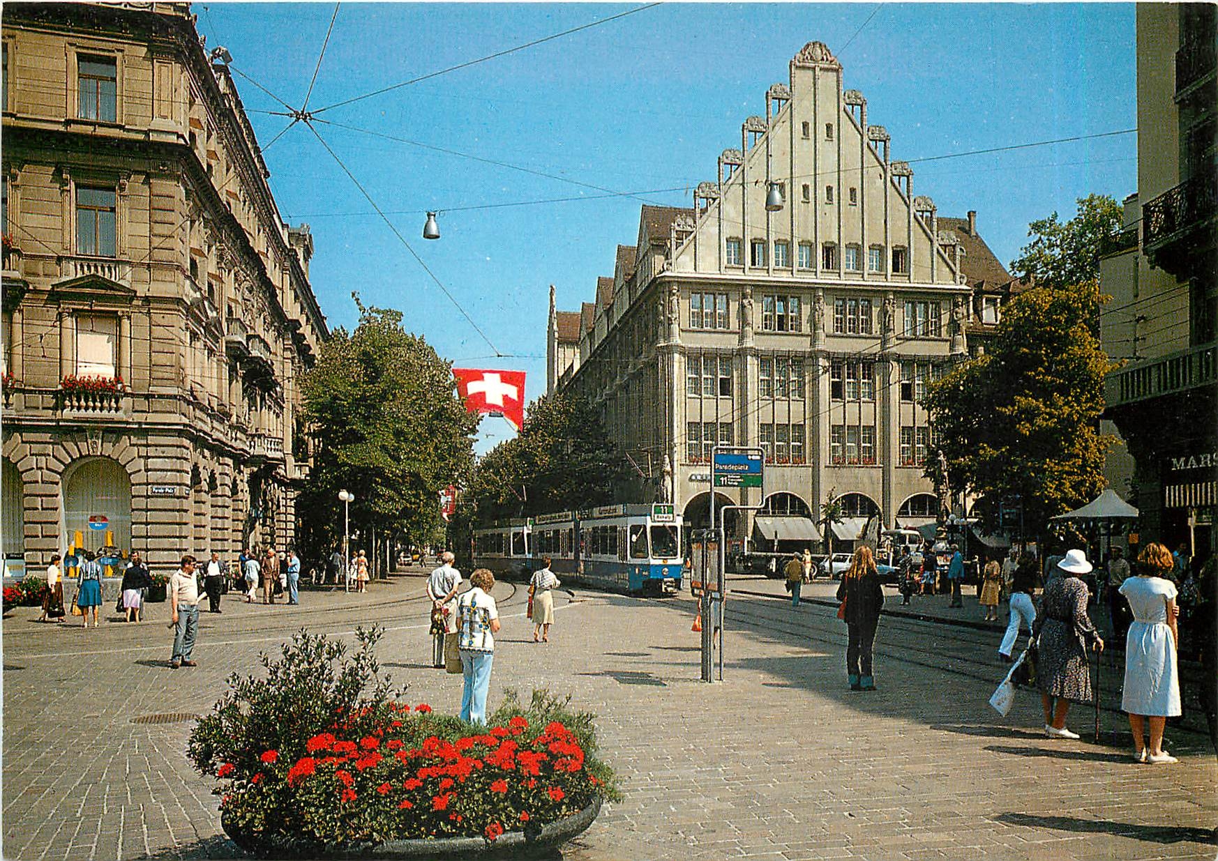 CPM Zurich Paradeplatz mit Bahnhofstrasse