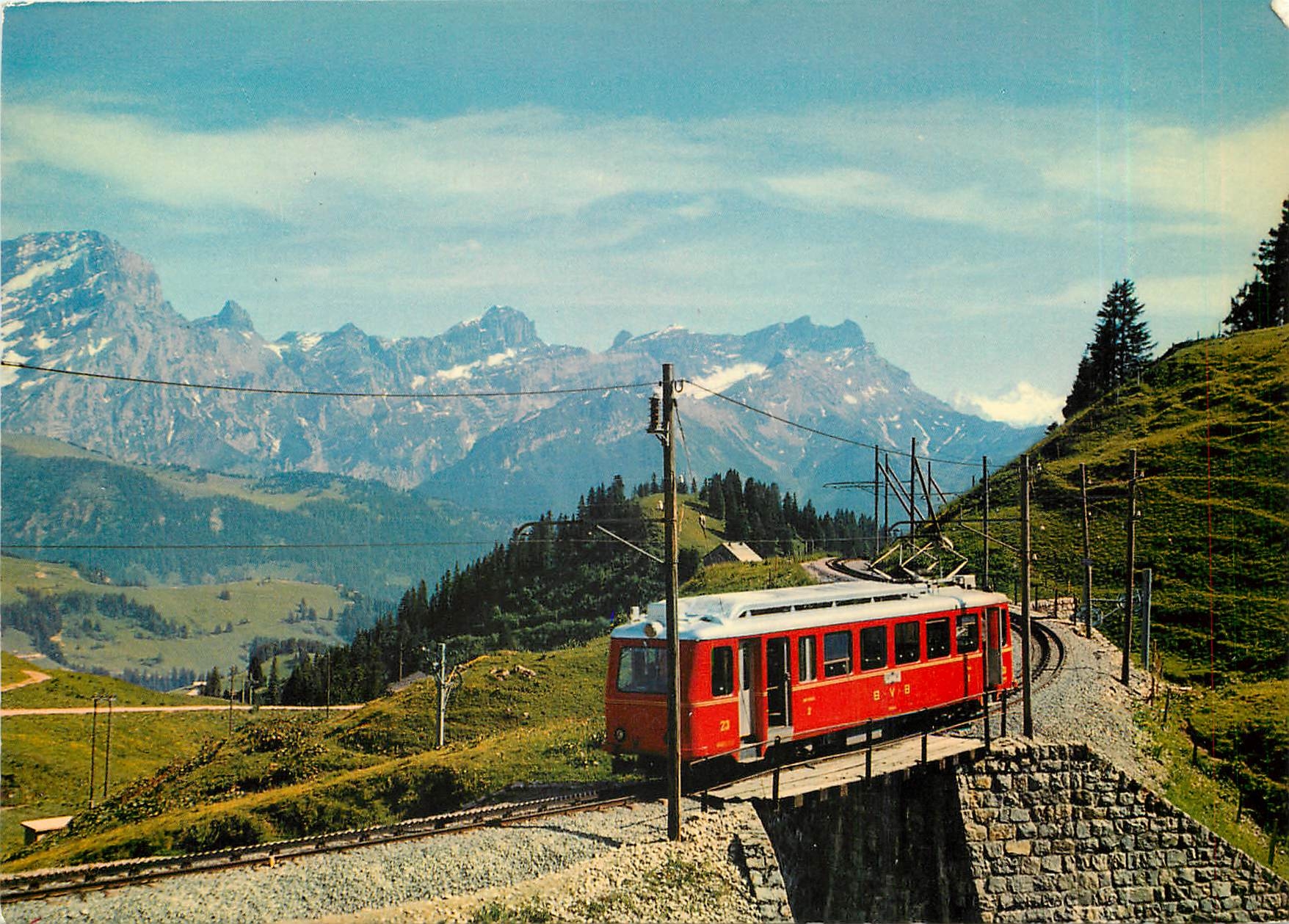 CPM Bretaye Grand et Petit Muveran et les Dents de Morcles