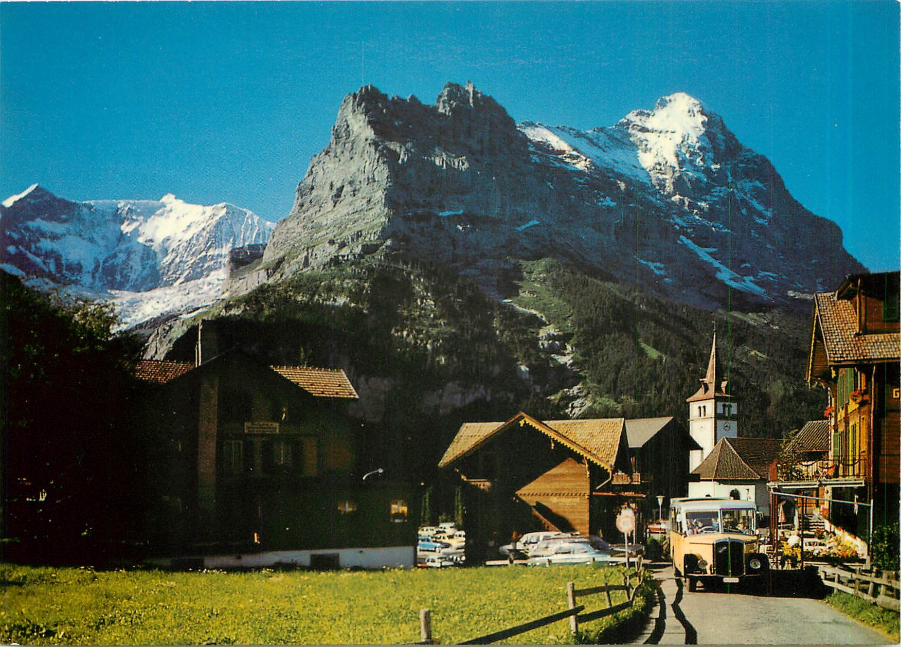 CPM Grindelwald mit Fiescherhorner Hornli Mittellegig und Eiger