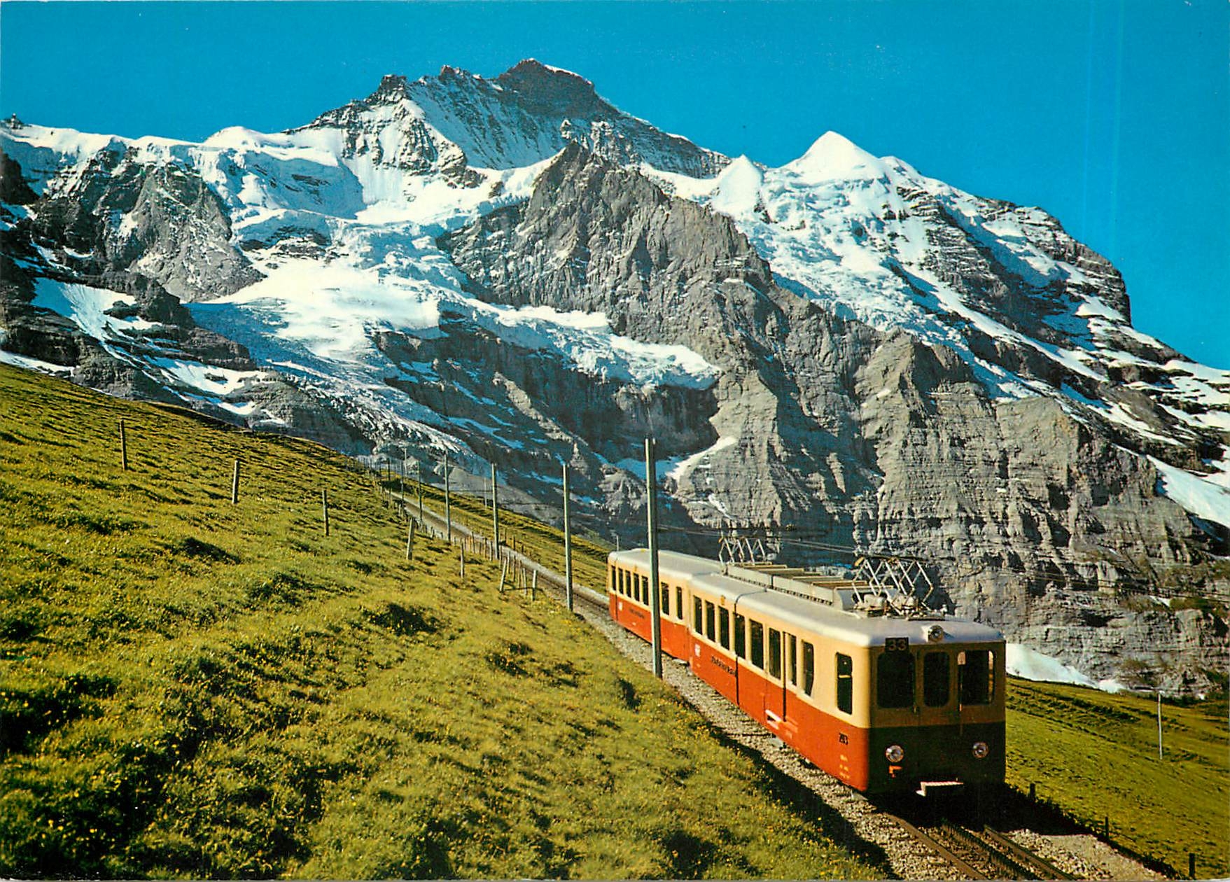 CPM Kleine Scheidegg Jungfraubahn mit Jungfrau