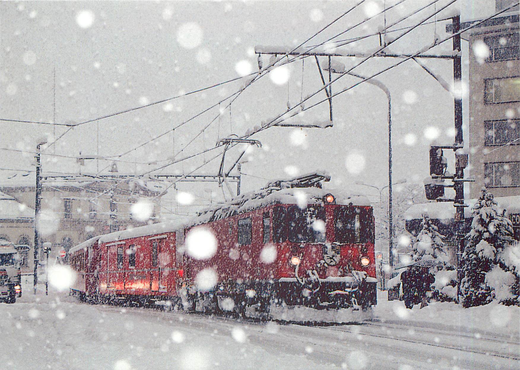 CPM Chur GR regionalzug Chur Arosa der Rhatischen Bahn mit Ge