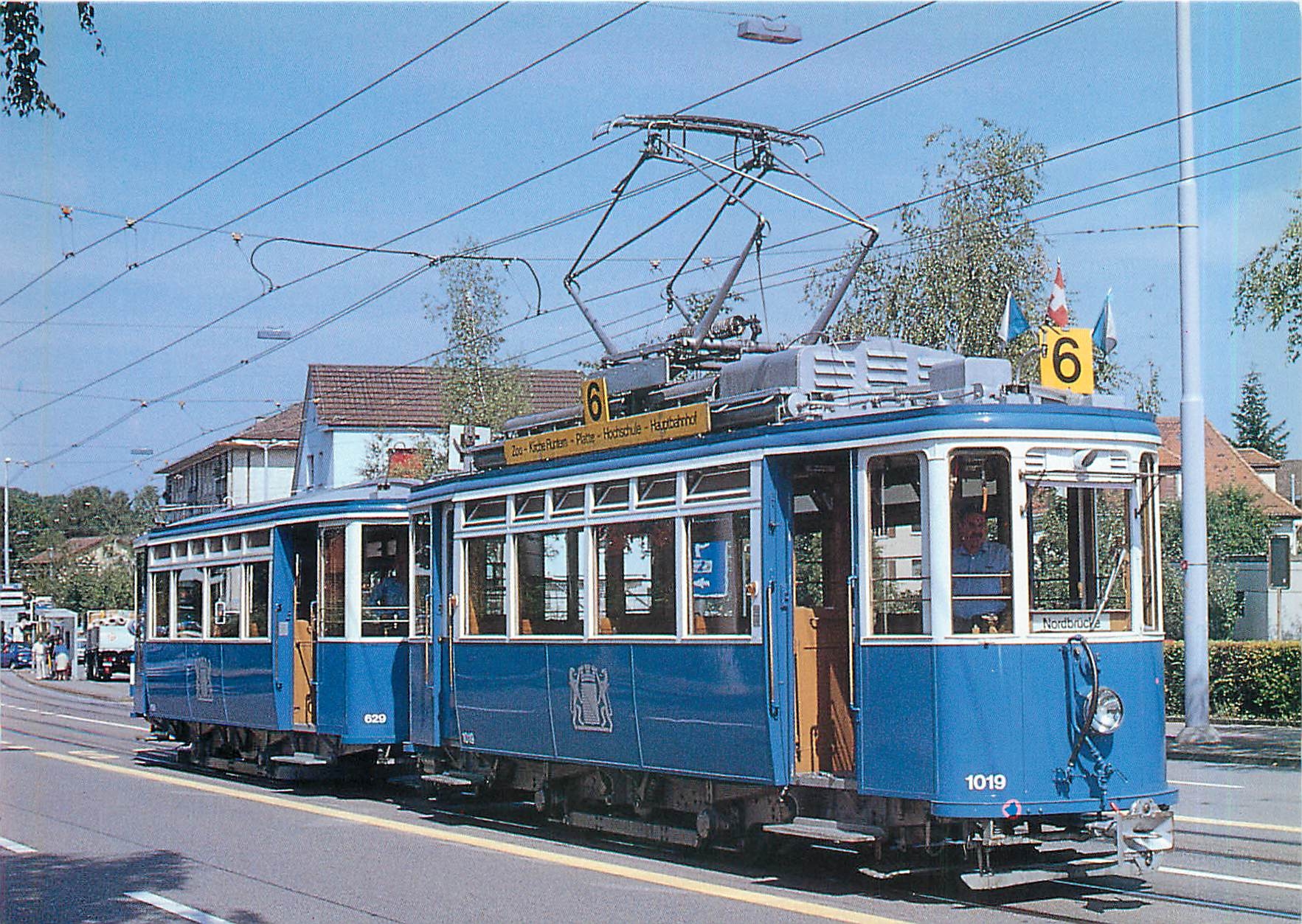 CPM Aufnahme des Oldtimerzuges an der Haltestelle Radiostudio im August 1994