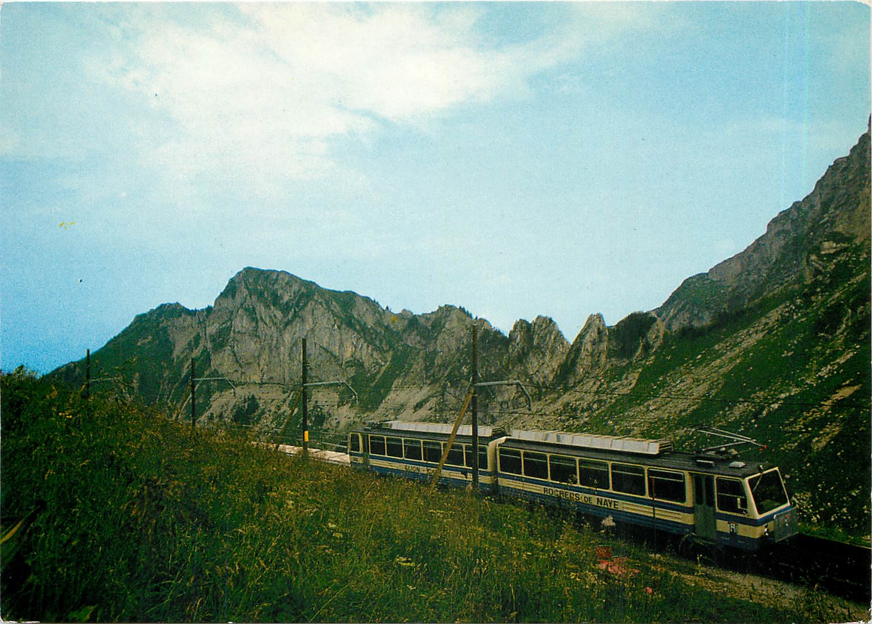 CPM Le train des Rochers de Naye