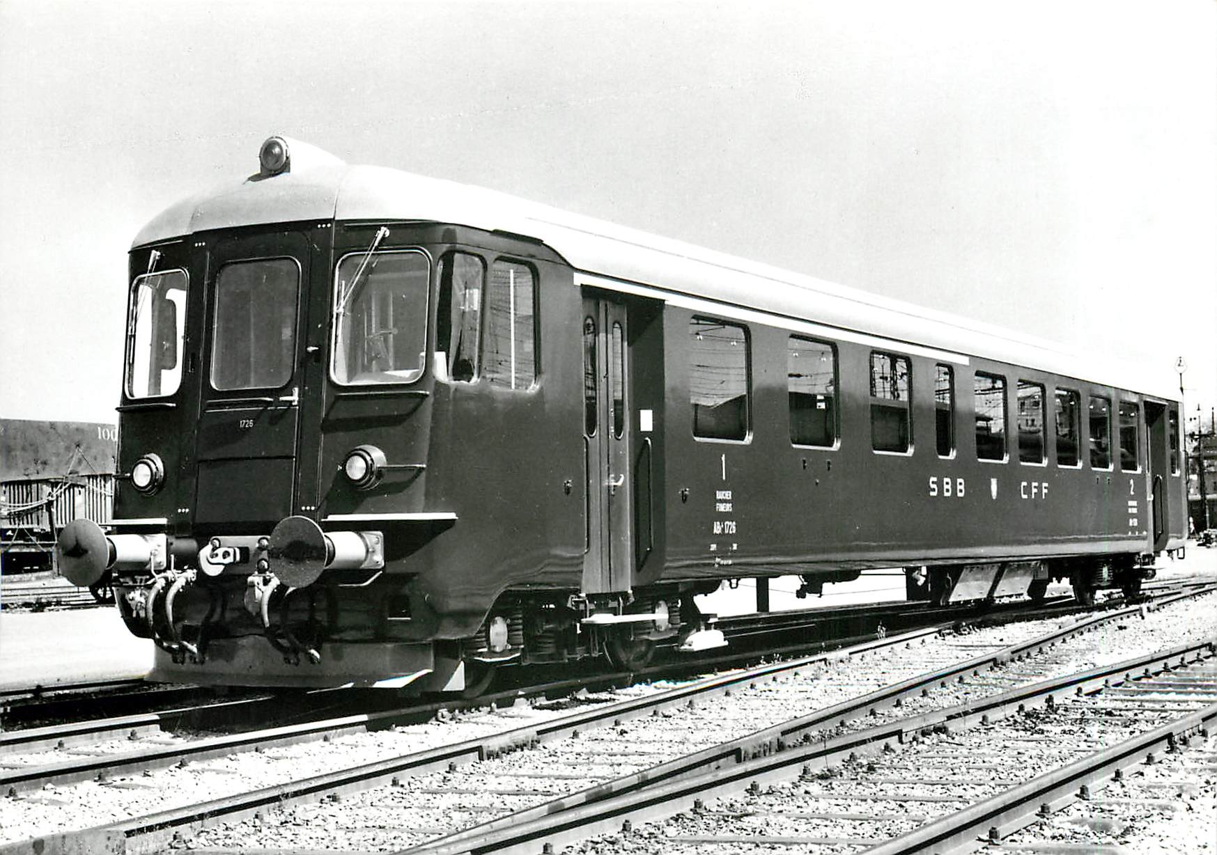 CPM SBB CFF voiture de commande Abt