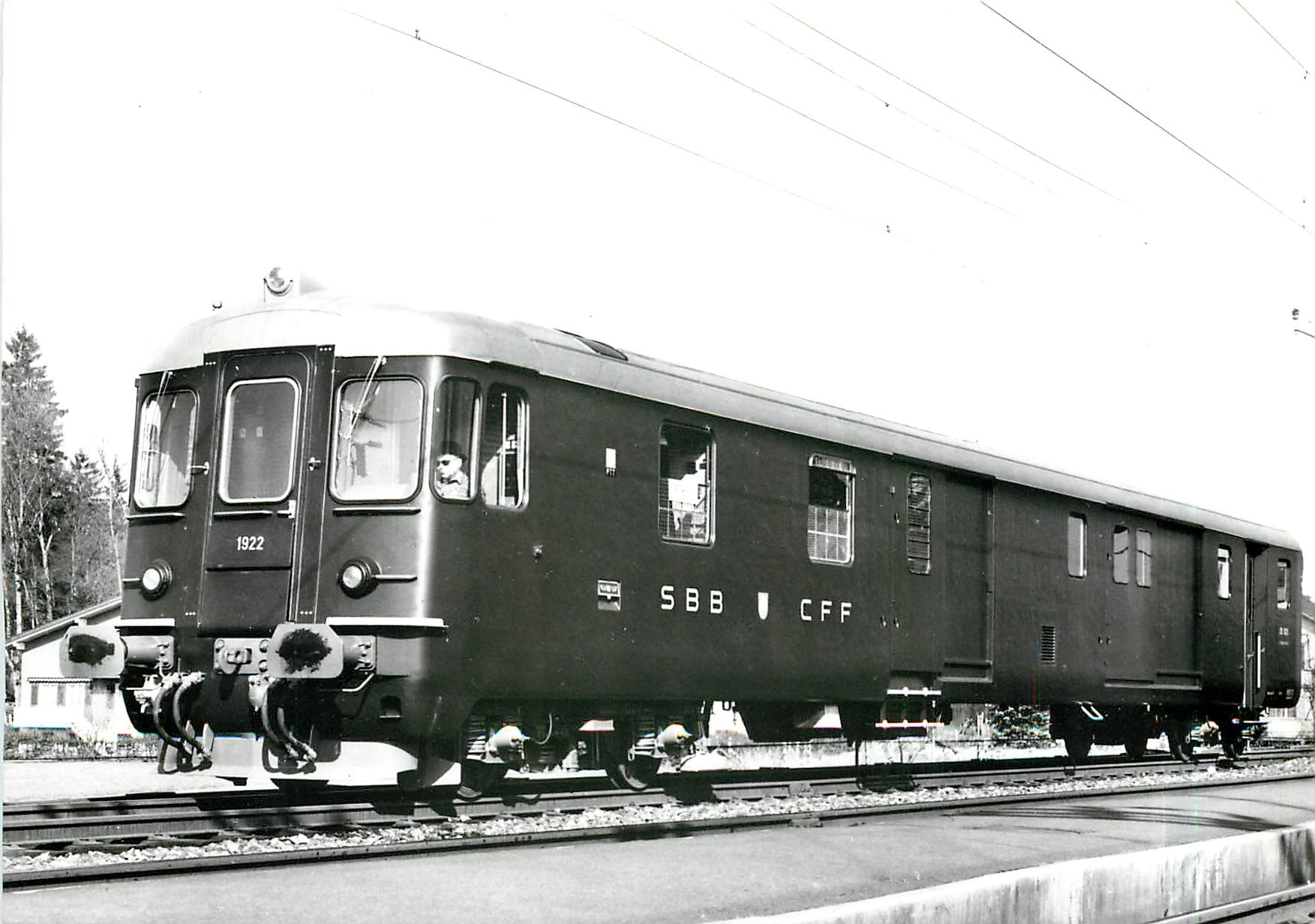 CPM SBB CFF fourgon de commande