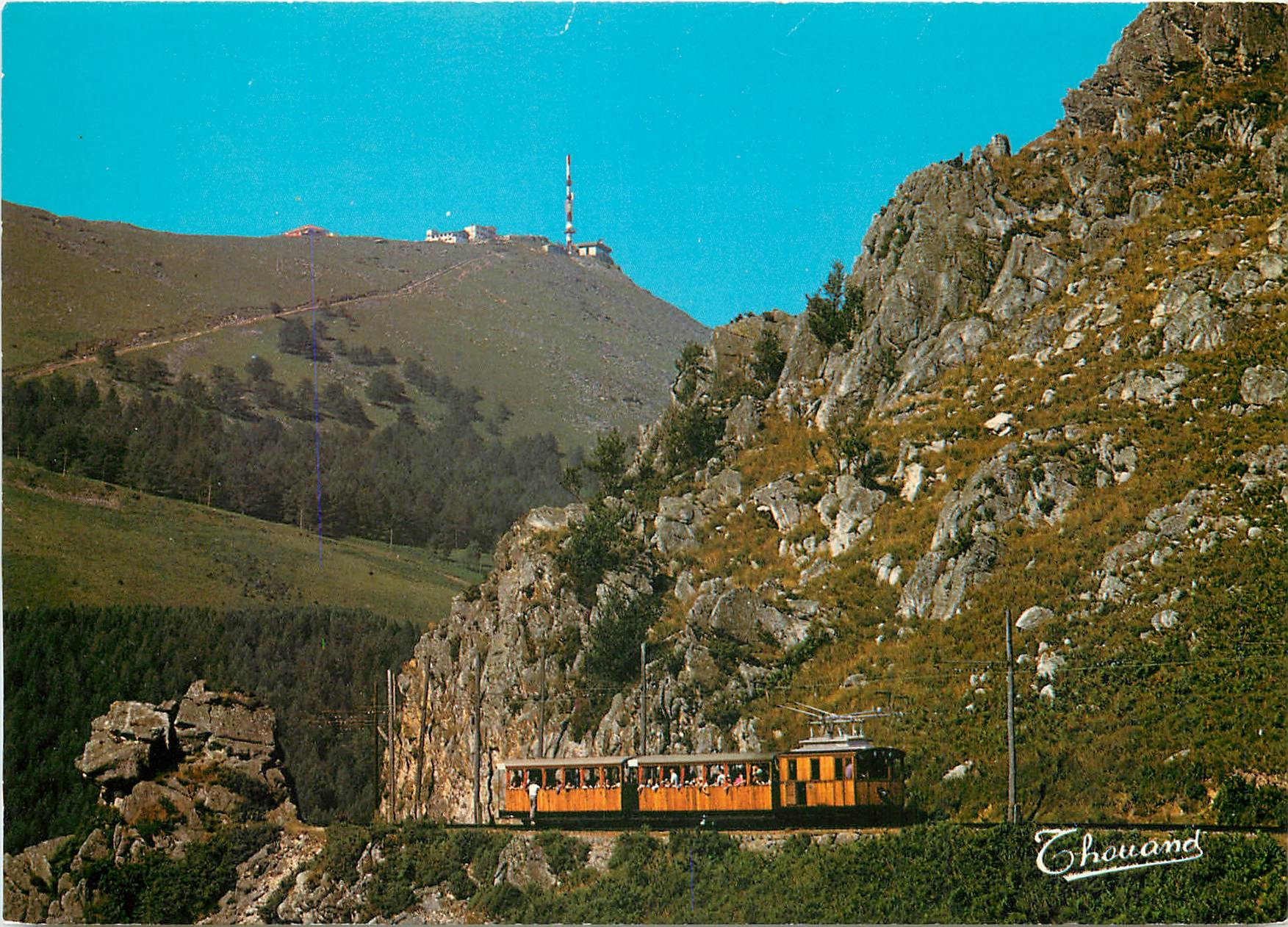 CPM Pays Basque la Rhune la Brèche et le funiculaire