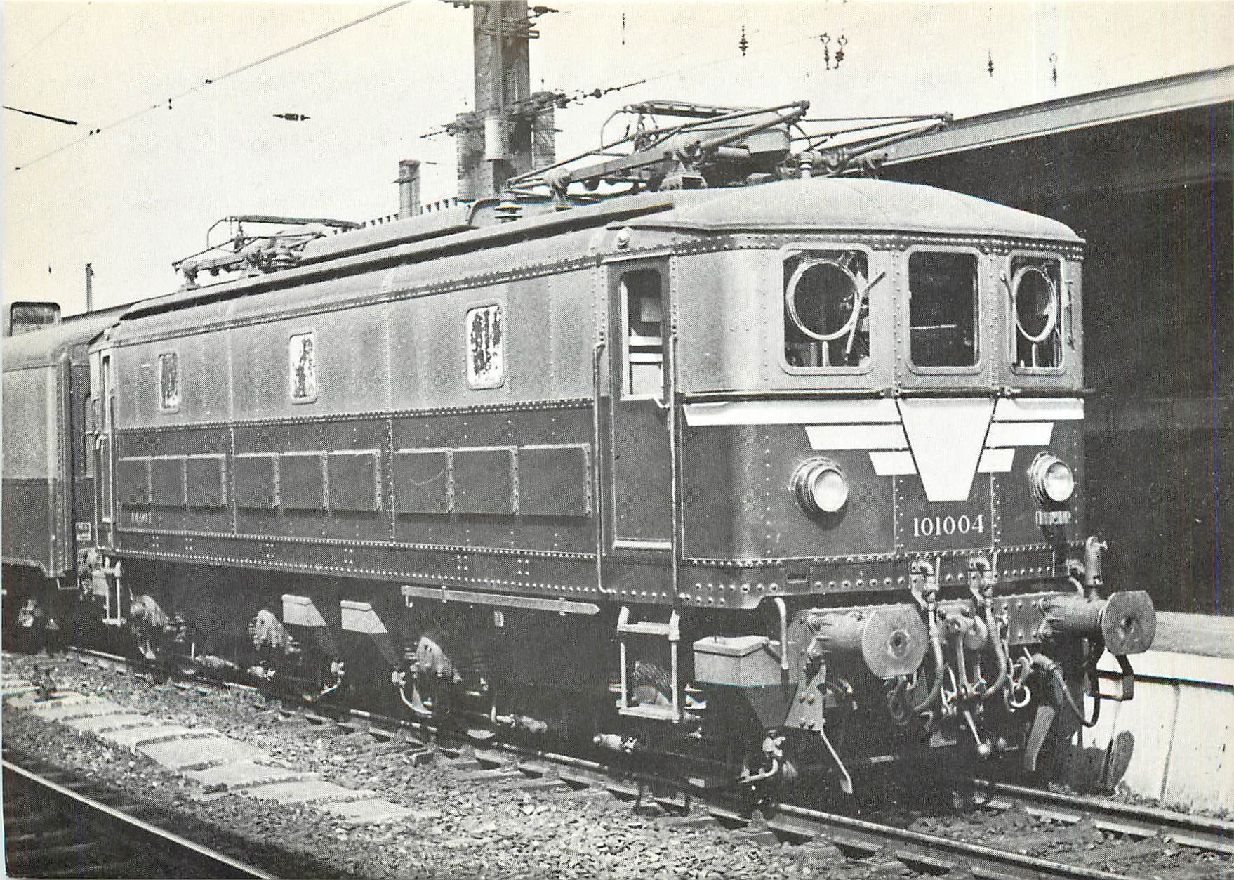 CPM SNCB Bruxelles Midi locomotive électrique construite par Baume et Marpent