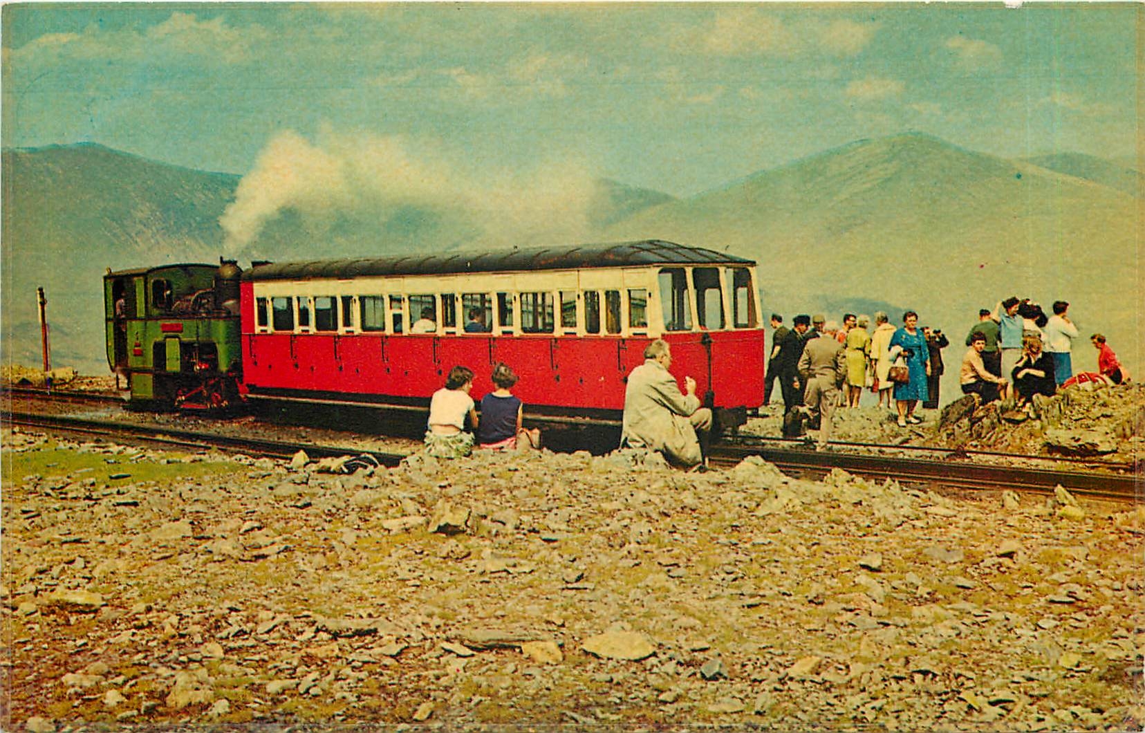 CPM The snowdon montain railway at halway station