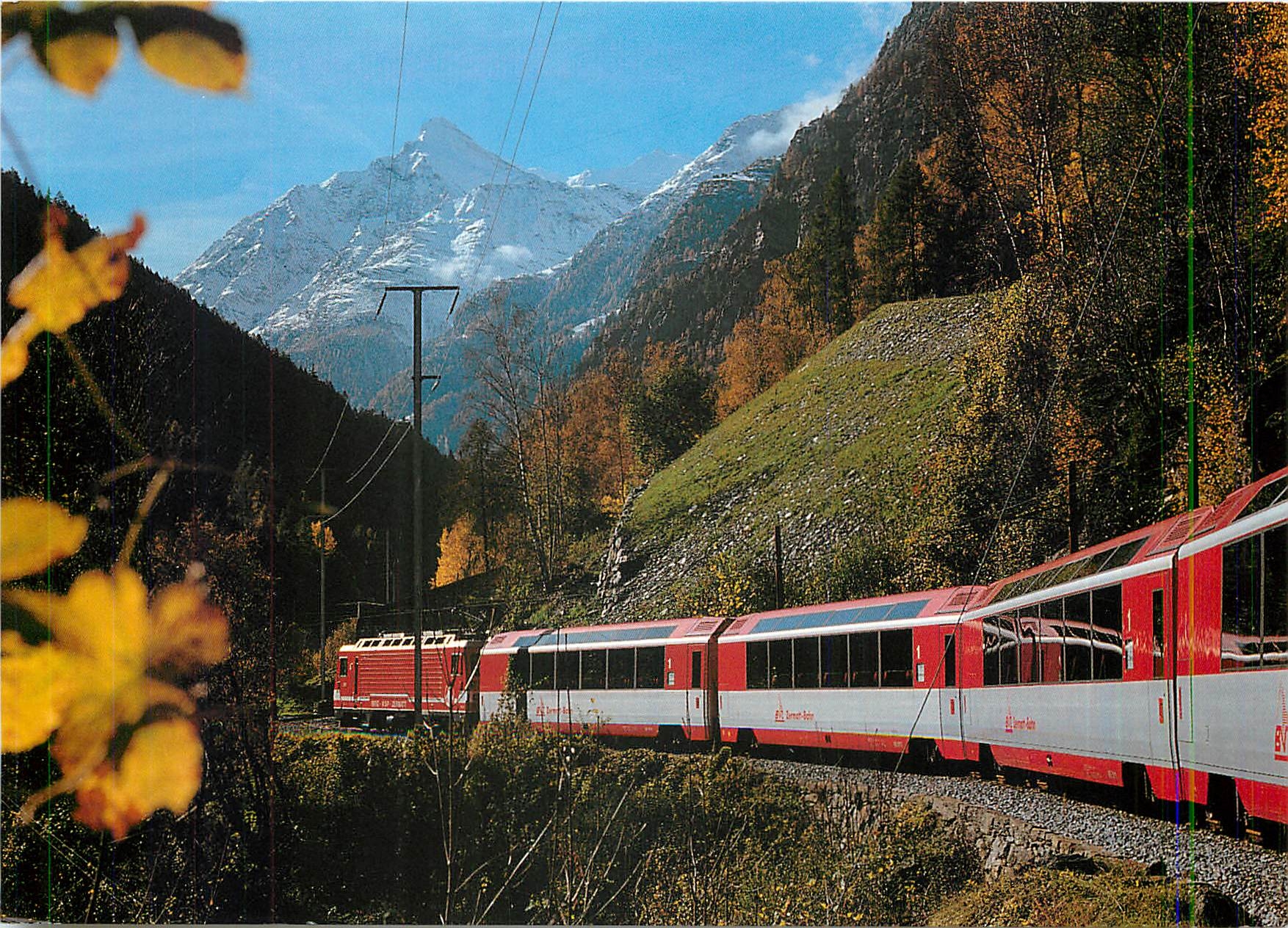 CPM Zermatt Bahn Glacier express mit panoramawagen
