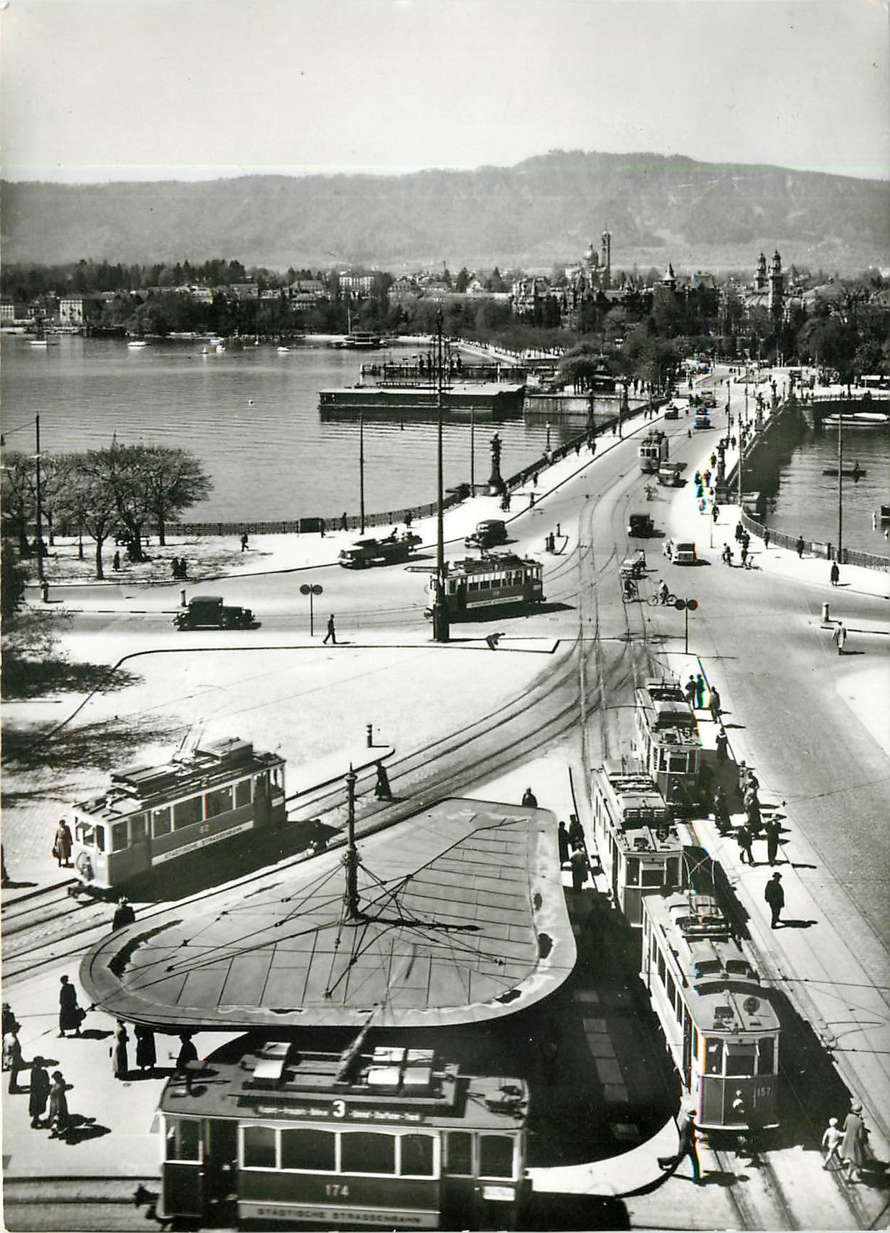 CPM Bellevueplatz um 1932 verein tram museum Zurich